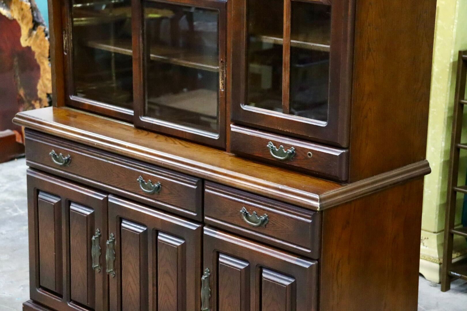 GMHS422A○ATLANTA / アトランタ 食器棚 カップボード 飾り棚 キャビネット IDF太田長 楢材 栗材 カントリー ヴィンテージ