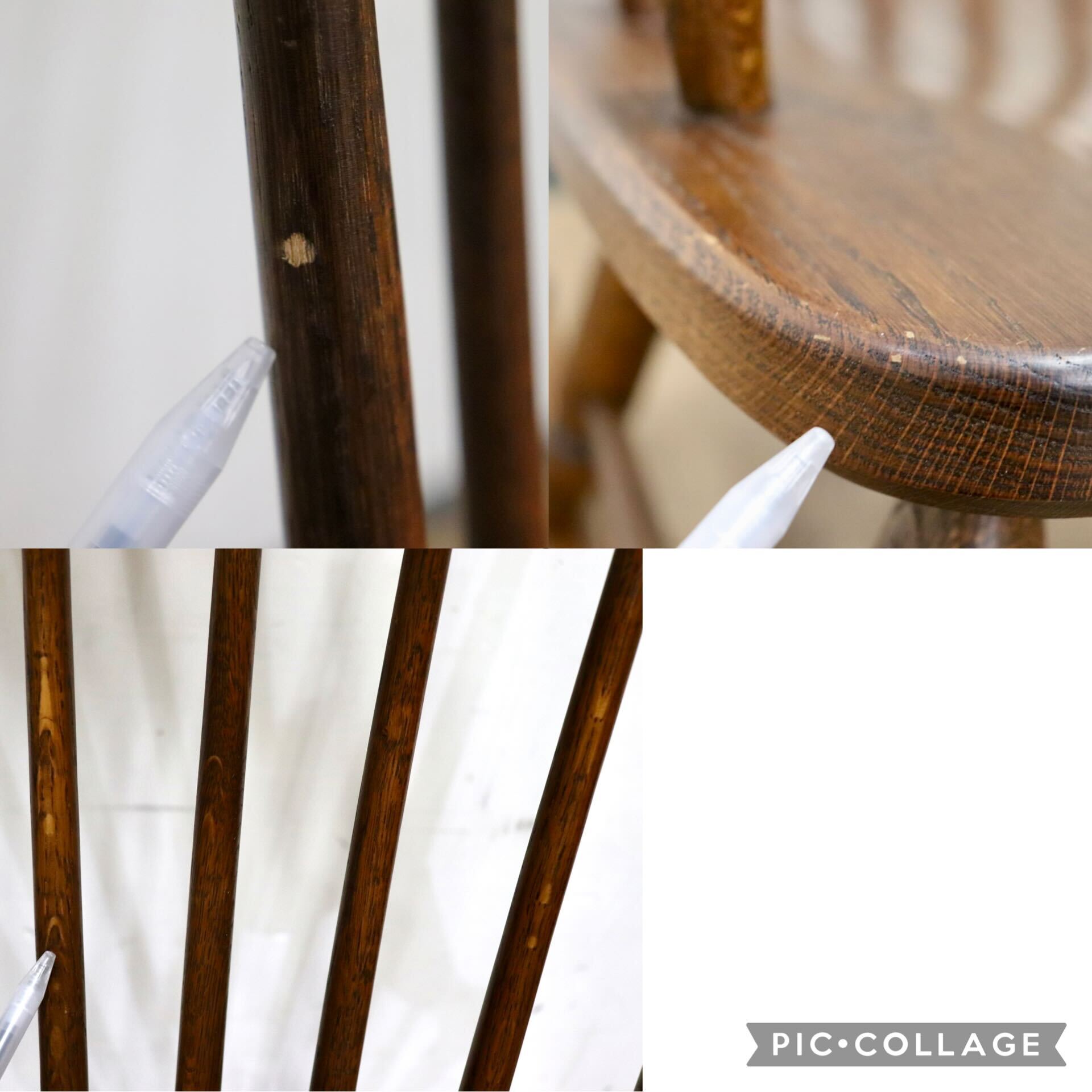 GMHK865○起立木工 / KIRITSU MOKKO ロッキングチェア 揺り椅子 アンティーク チェア 椅子 木製 カントリー 古民家