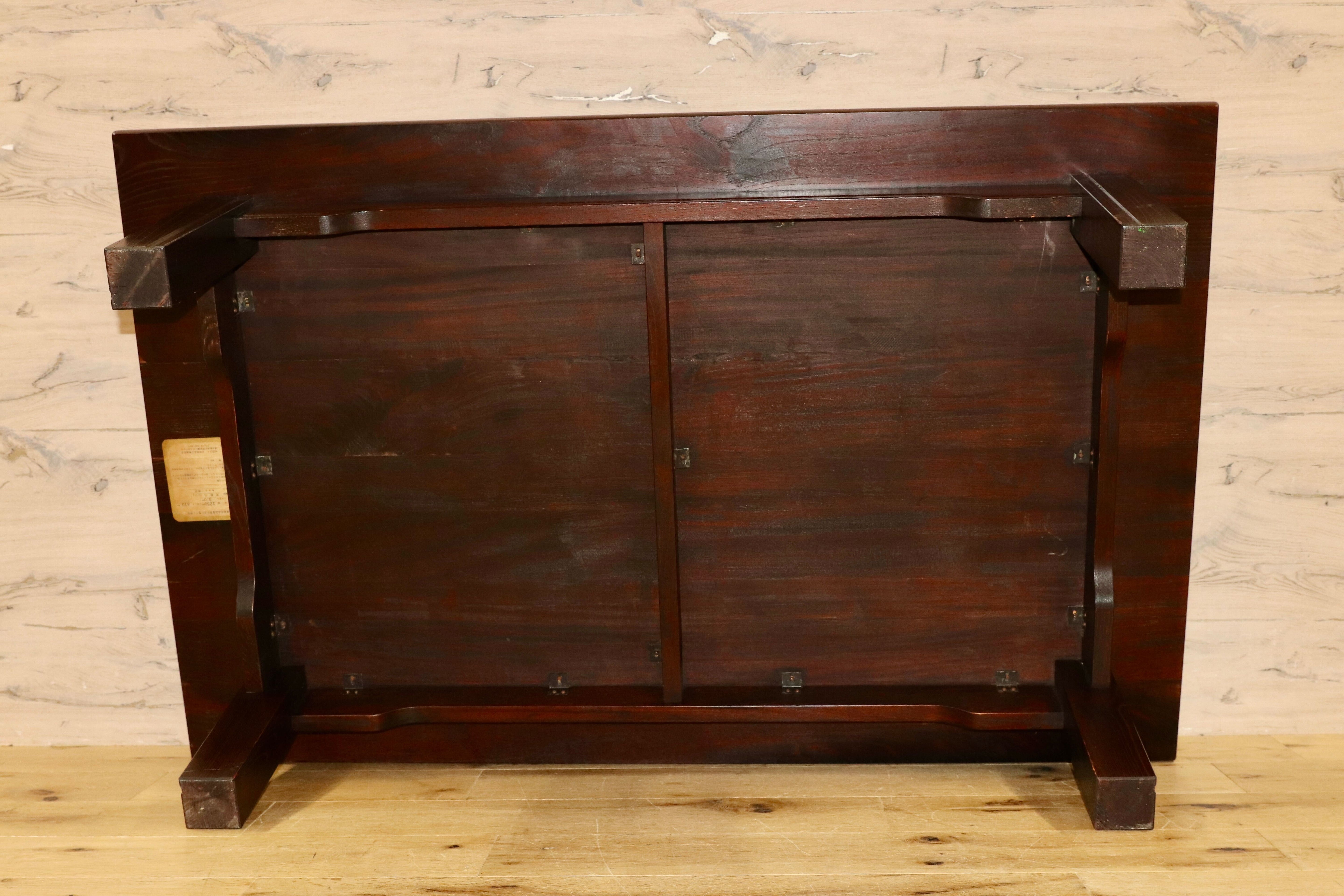 GMHH107○九州民芸家具 欅無垢材 センターテーブル リビングテーブル 座卓 和家具 民藝家具 レトロ アンティーク 稀少