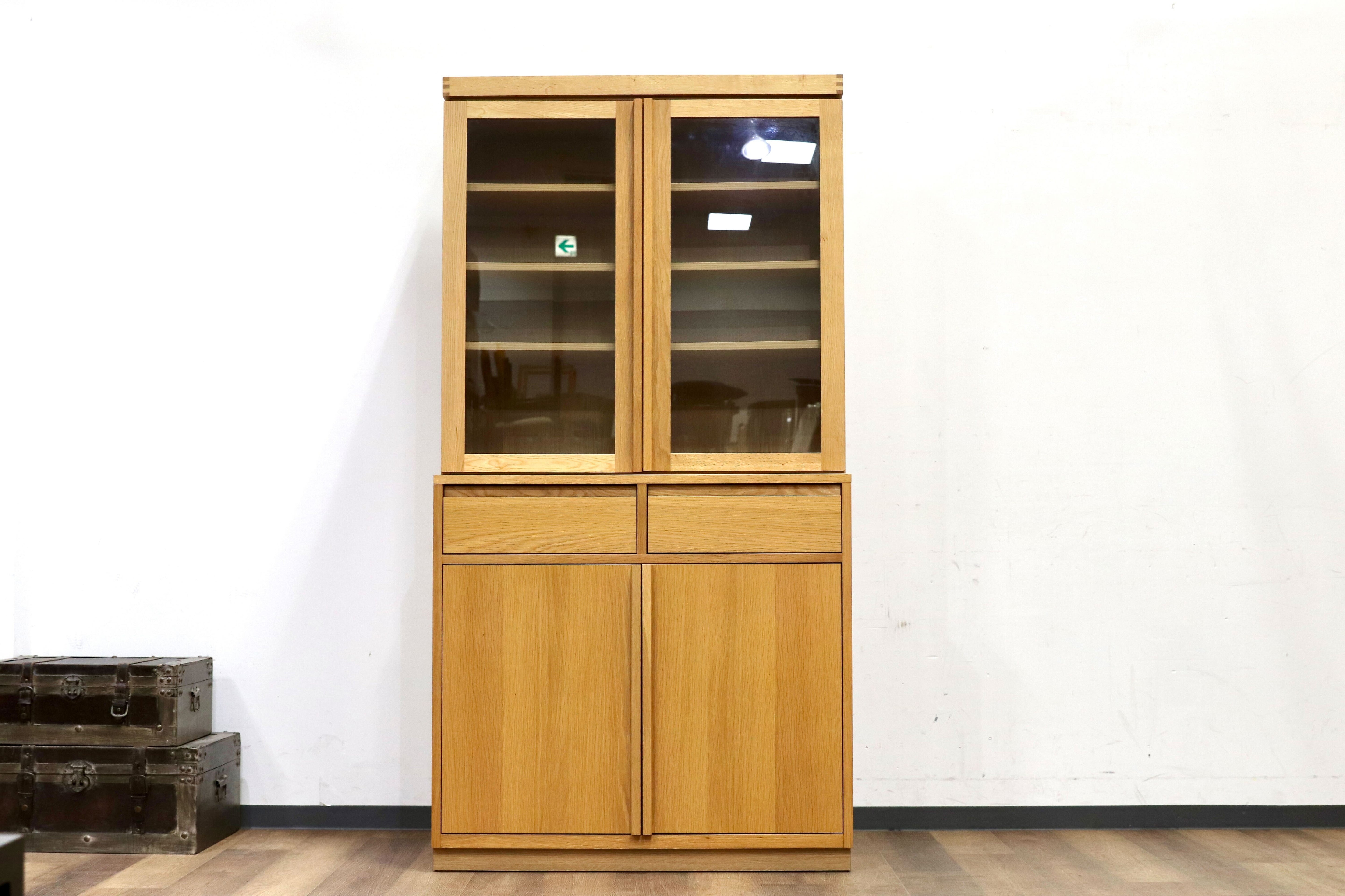 GMIH106B○unico / ウニコ craff クラフ 食器棚 キッチンボード リビングボード オーク ナチュラル 北欧スタイル 廃番 稀少