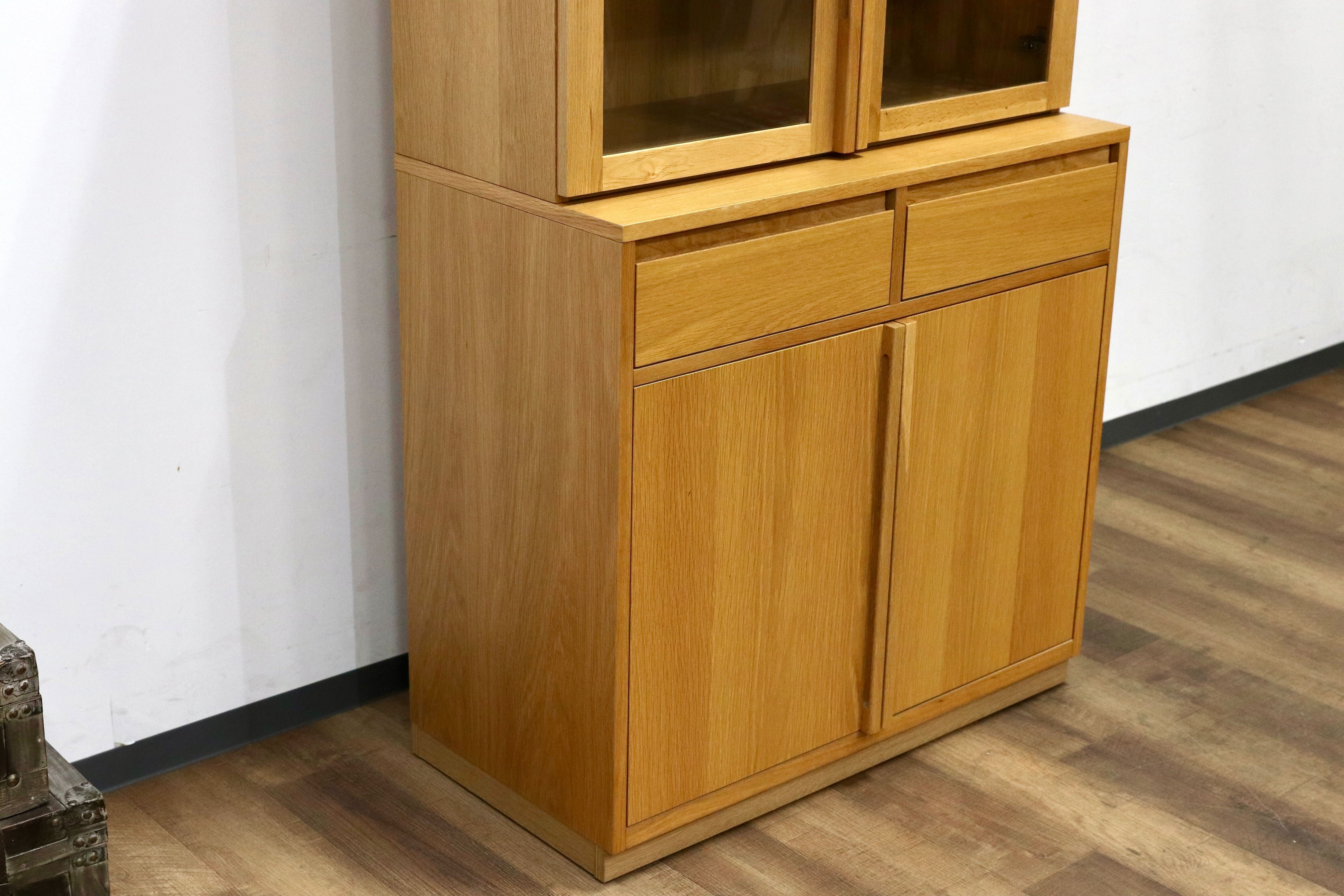 GMIH106B○unico / ウニコ craff クラフ 食器棚 キッチンボード リビングボード オーク ナチュラル 北欧スタイル 廃番 稀少