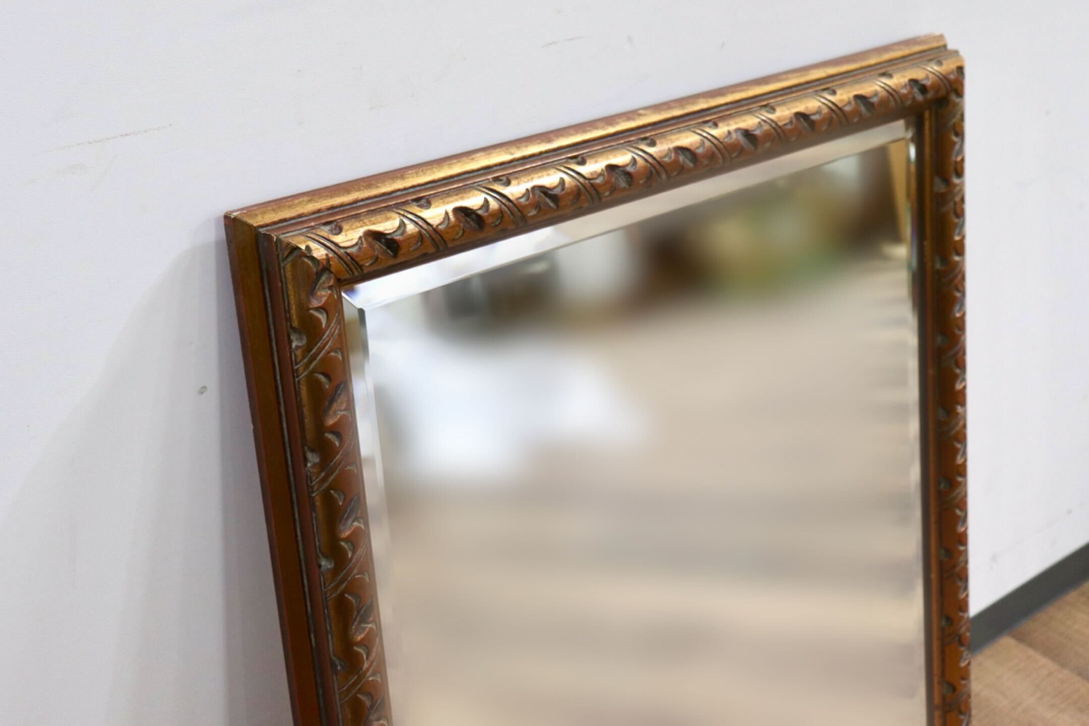 GMHO126B○西洋 アンティーク ウォールミラー ゴールドミラー 壁掛けミラー 壁掛け鏡 鏡 クラシック ヨーロピアン