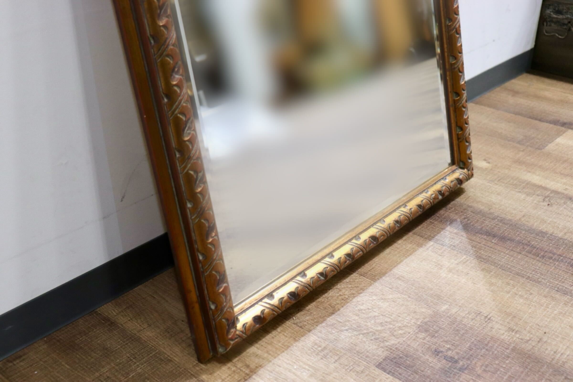 GMHO126B○西洋 アンティーク ウォールミラー ゴールドミラー 壁掛けミラー 壁掛け鏡 鏡 クラシック ヨーロピアン