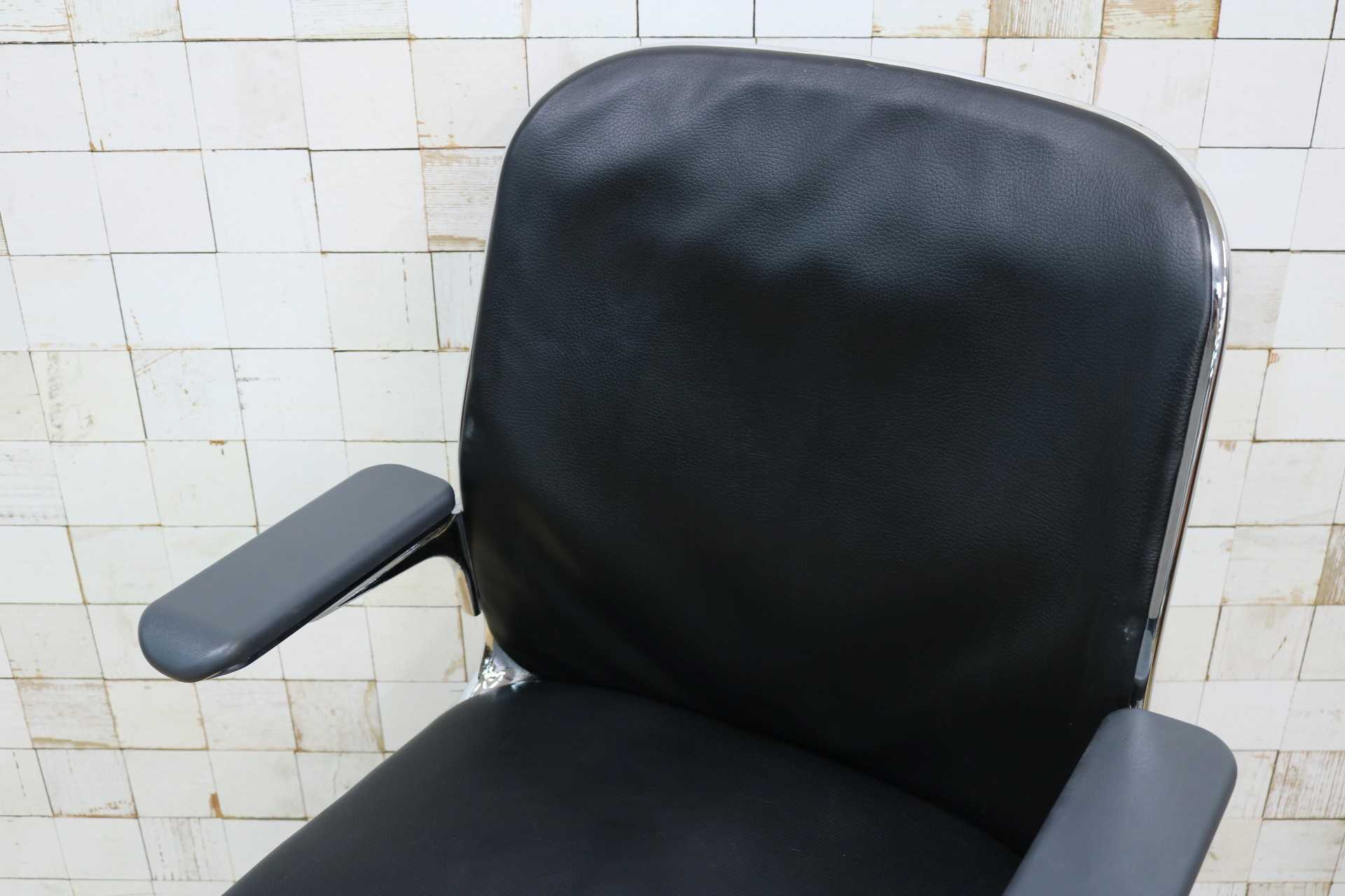 GMJH157D◯ICF / アイシーエフ クラウドチェア デスクチェア オフィスチェア 昇降式 回転式 本革 キャスター付き オフィス イタリア モダン