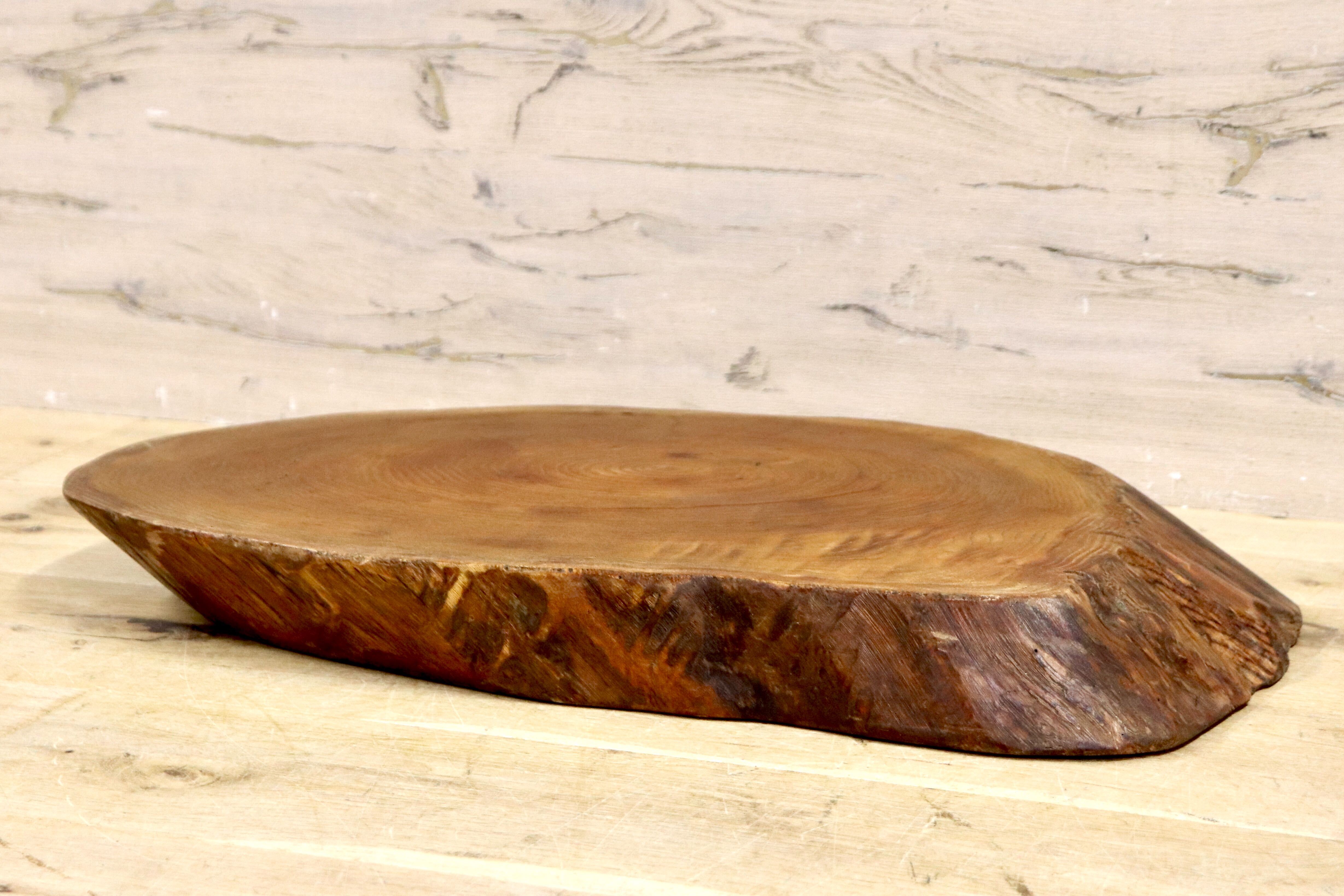 GMHH317B○天然木 一枚板 花台 プレート 飾り台 床の間 和風 木製 盆栽台 置物台 骨董 アンティーク 古美術