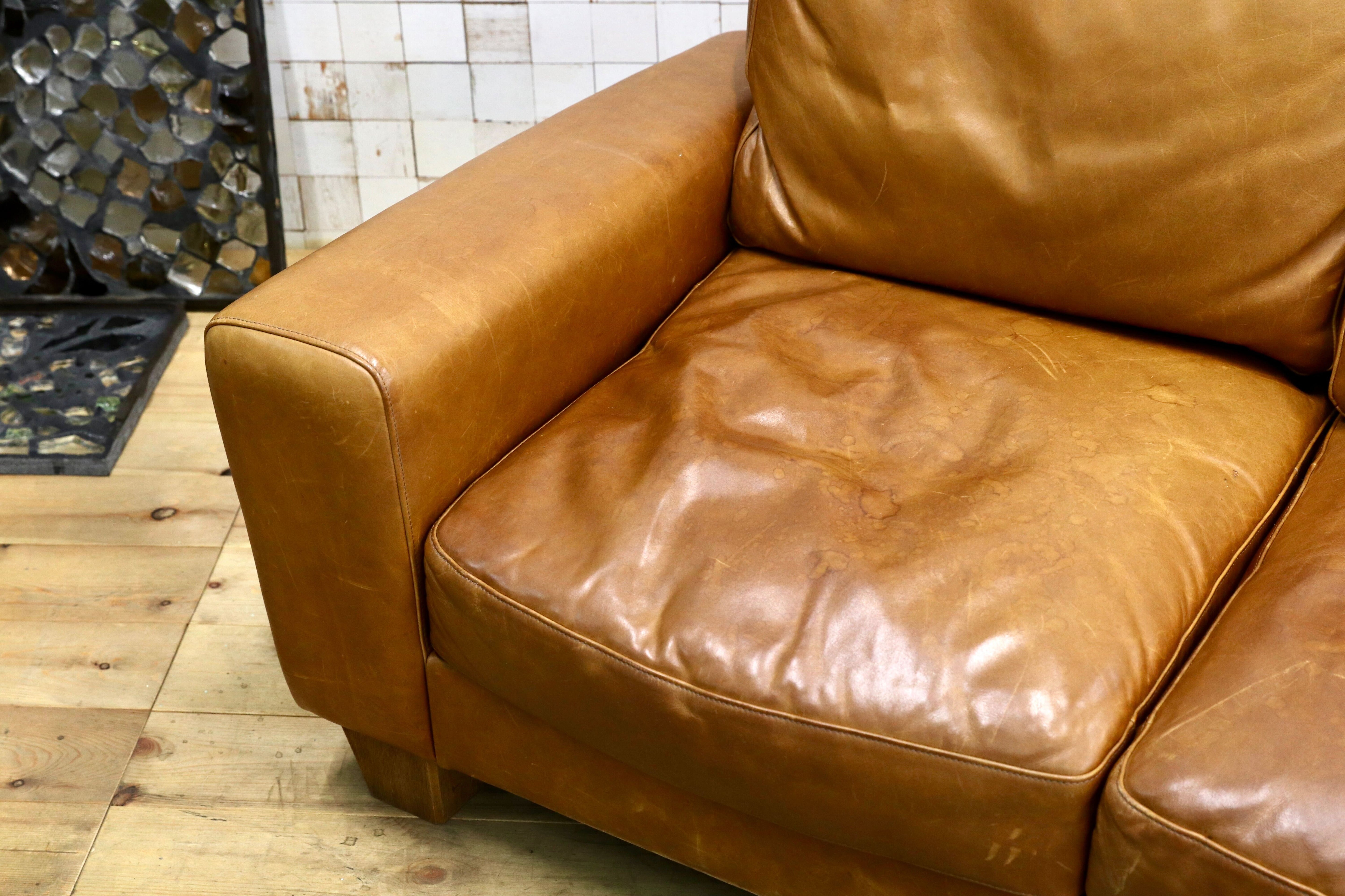 GMIK713○ACME FURNITURE / アクメファニチャー FRESNO SOFA 3P WIDE フレスノ 3人掛けソファ ヴィンテージ レザー 定価44万