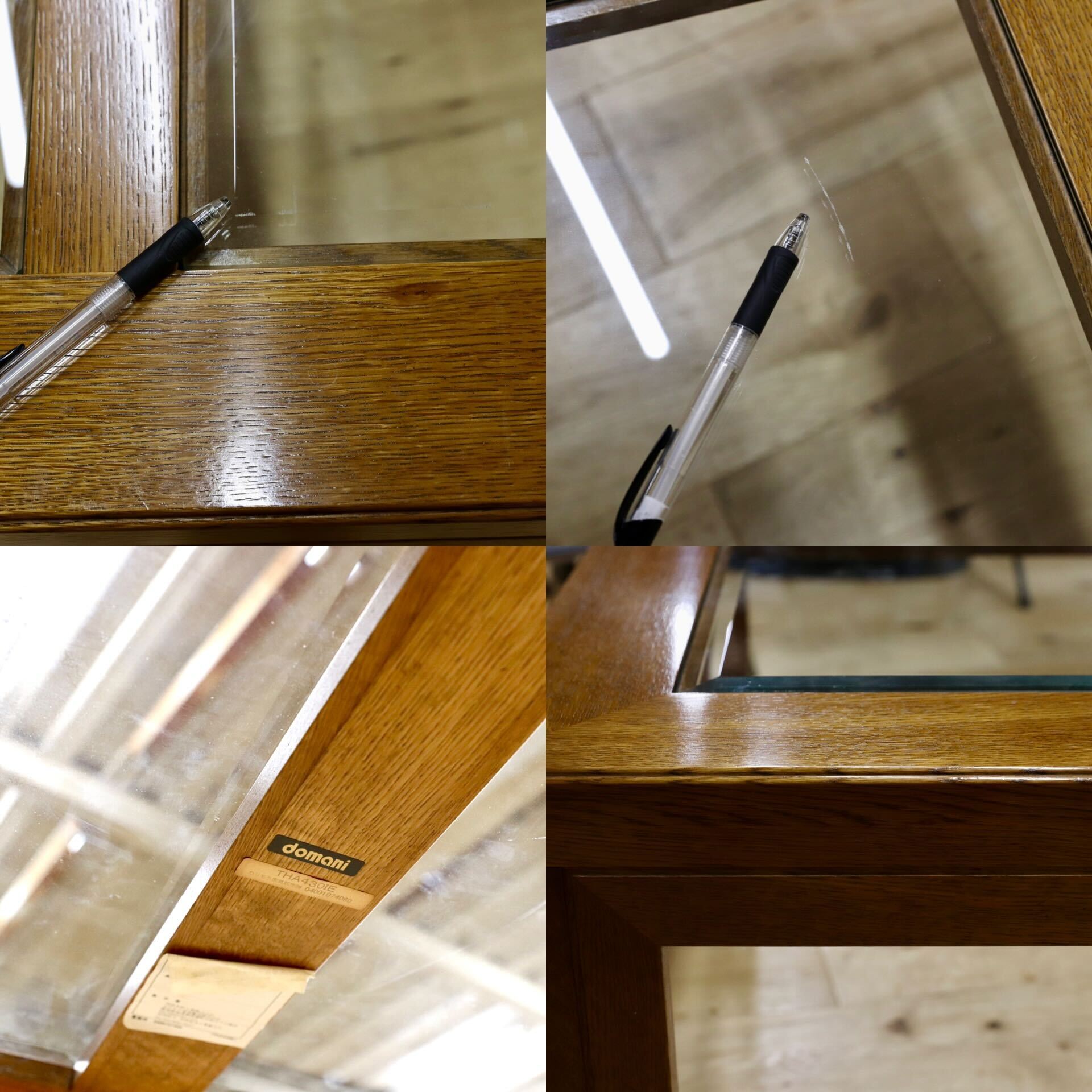 GMHK636○domani / ドマーニ Morganton モーガントン センターテーブル リビングテーブル 応接机 ガラステーブル ライトコニャック