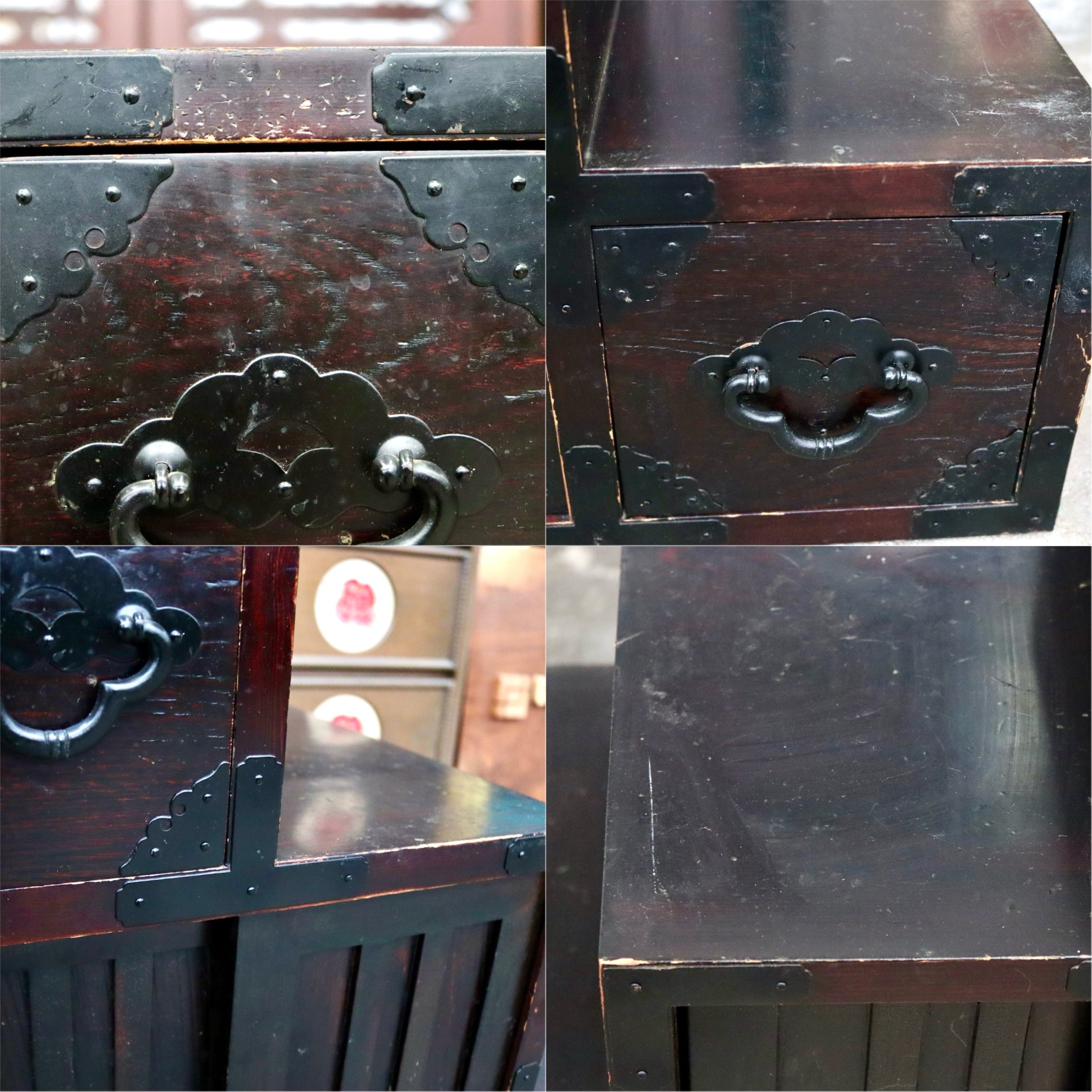GMJS110B○階段箪笥 両面 時代箪笥 チェスト 整理箪笥 タンス 引き出し 和家具 和モダン 和室 座敷 古民家 レトロ ヴィンテージ