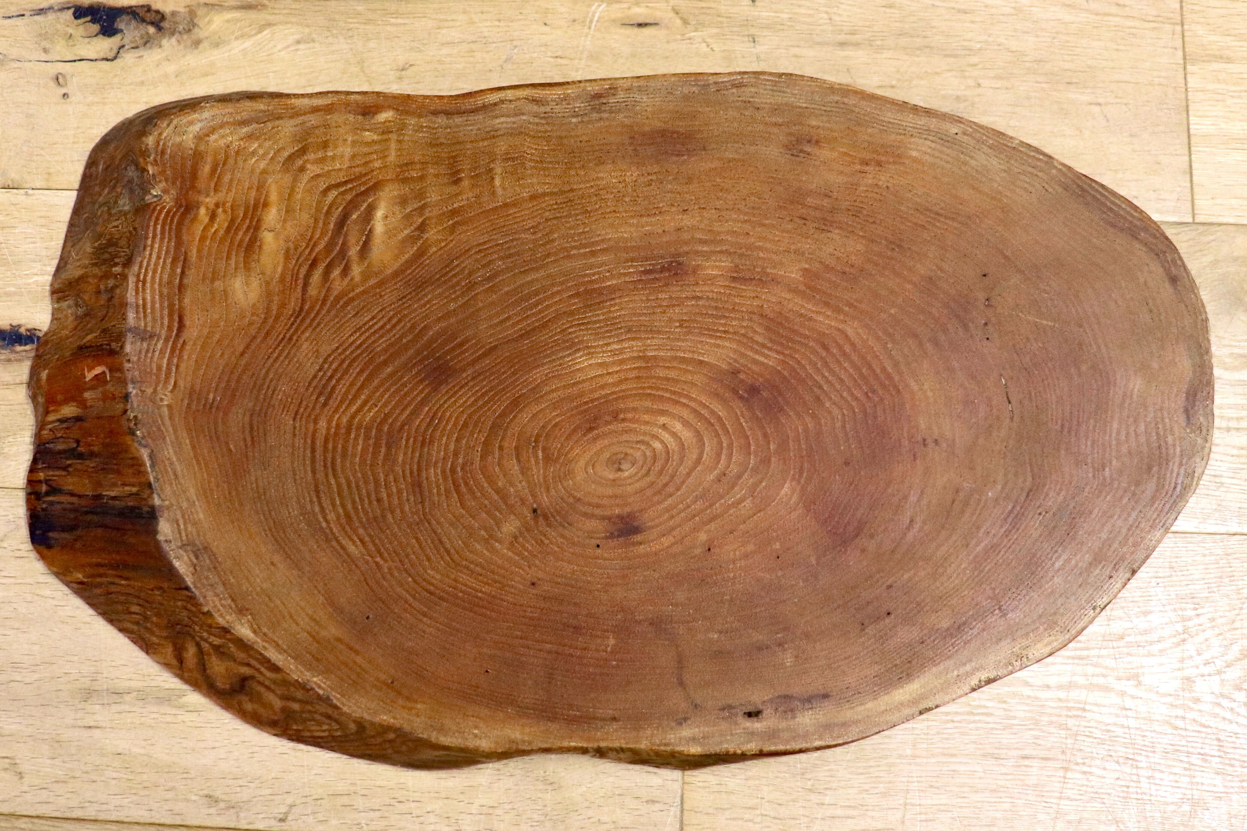 GMHH317B○天然木 一枚板 花台 プレート 飾り台 床の間 和風 木製 盆栽台 置物台 骨董 アンティーク 古美術