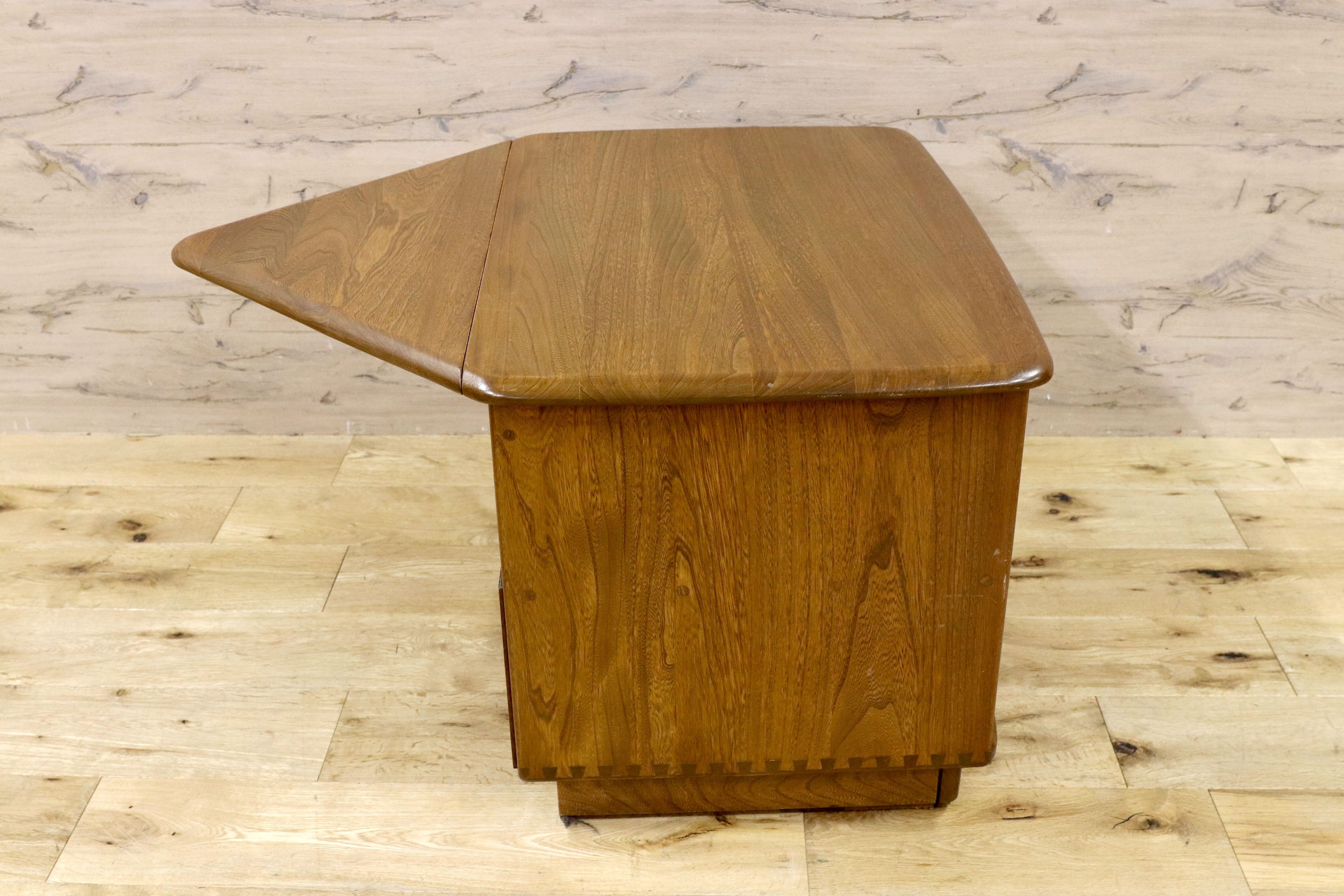 GMHS154○ERCOL / アーコール イギリス アンティーク サイドボード コーナー テレビボード エルム無垢材 カントリー ヴィンテージ 稀少