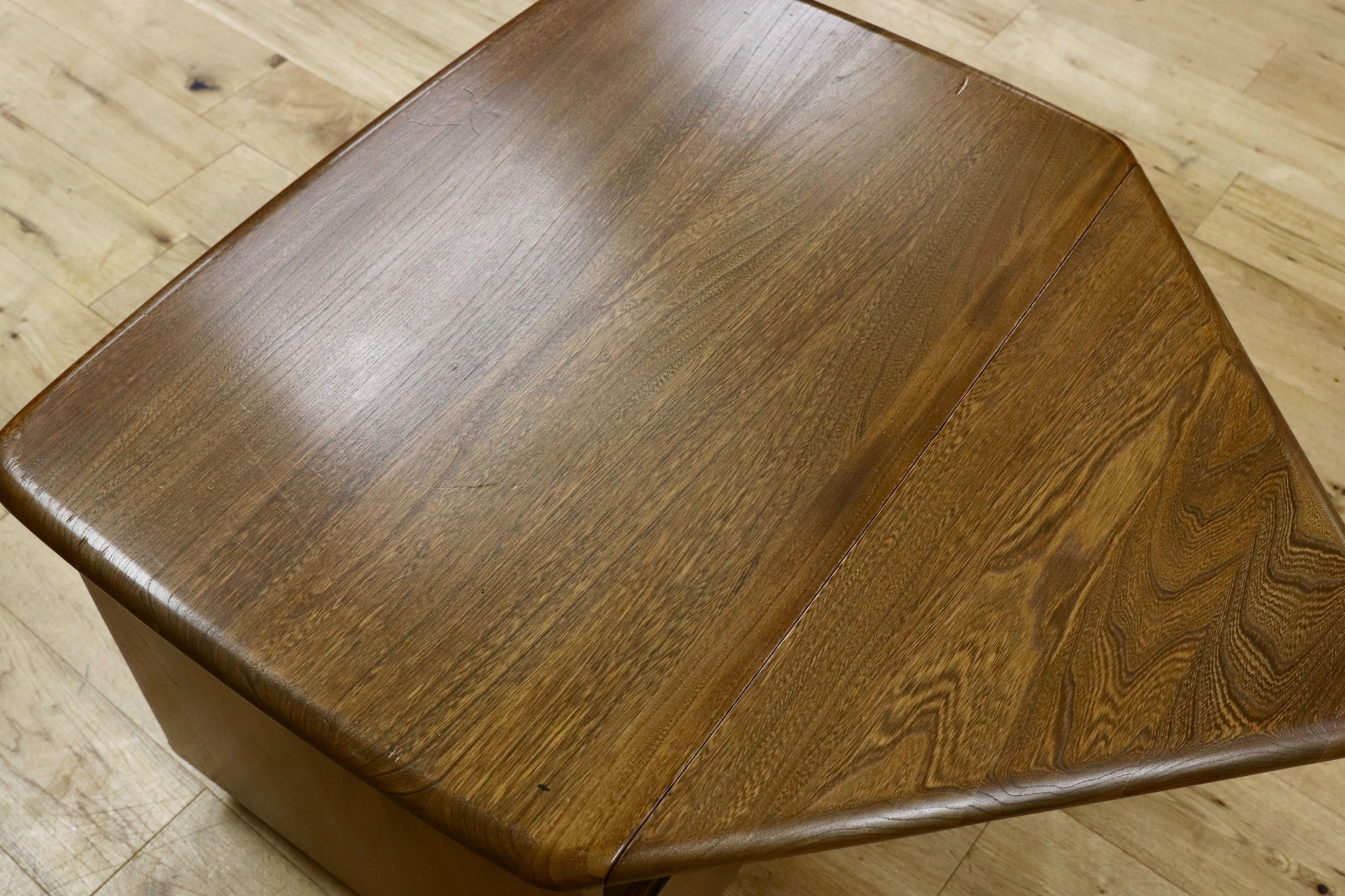 GMHS154○ERCOL / アーコール イギリス アンティーク サイドボード コーナー テレビボード エルム無垢材 カントリー ヴィンテージ 稀少