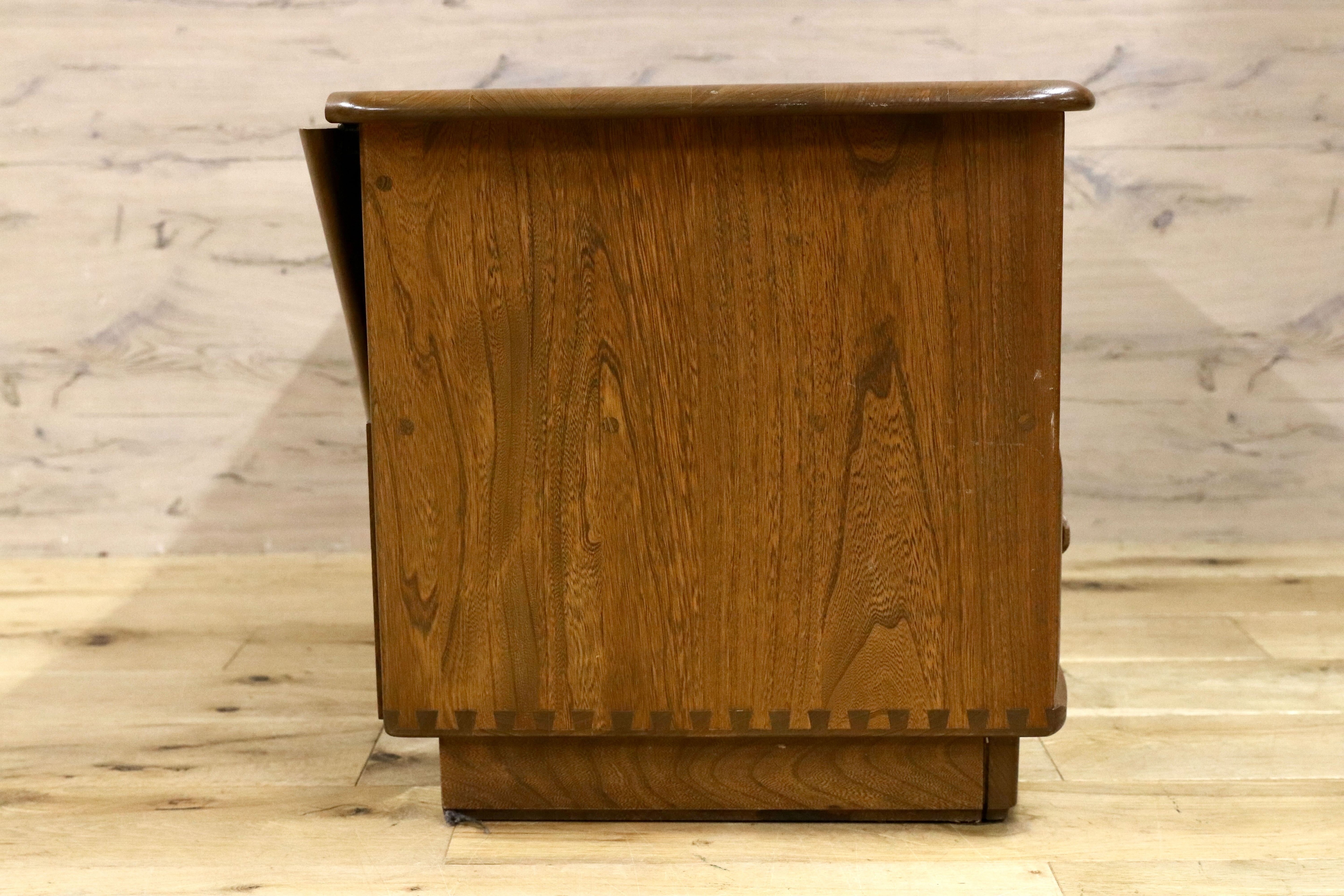 GMHS154○ERCOL / アーコール イギリス アンティーク サイドボード コーナー テレビボード エルム無垢材 カントリー ヴィンテージ 稀少