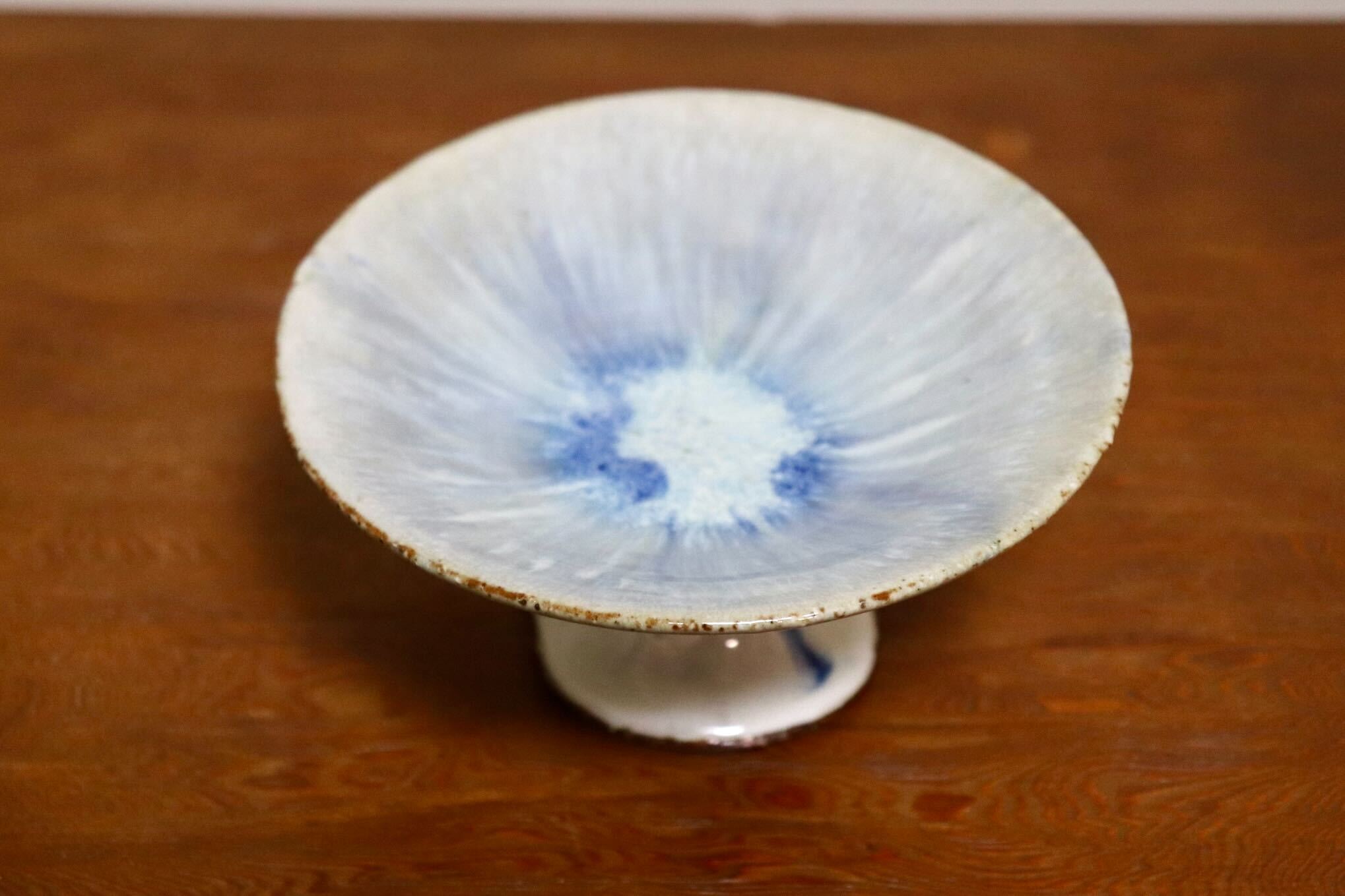 GMIO557B◯丹文窯 丹波焼 高杯皿 陶器 伝統工芸 丹波篠山 未使用