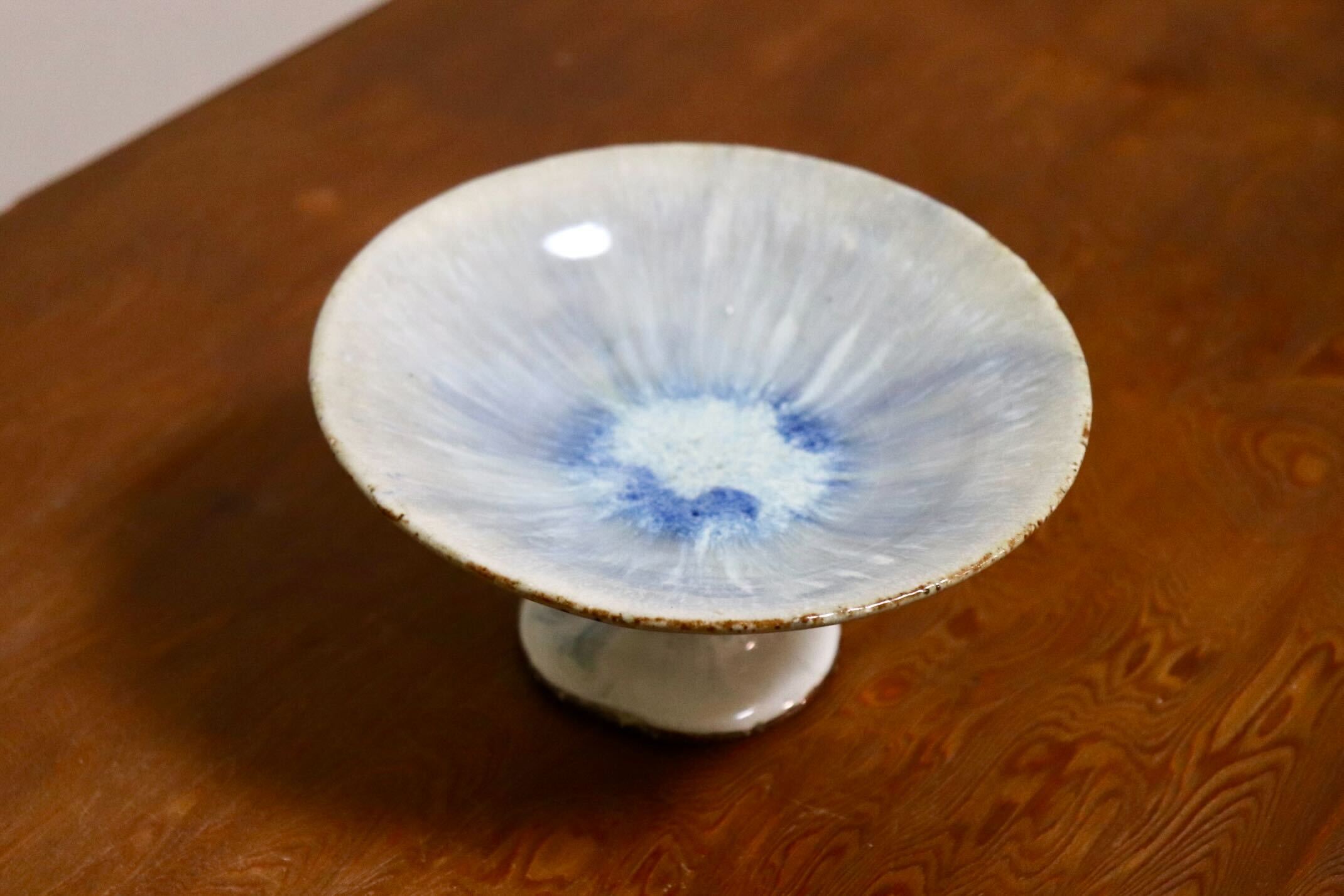 GMIO557B◯丹文窯 丹波焼 高杯皿 陶器 伝統工芸 丹波篠山 未使用
