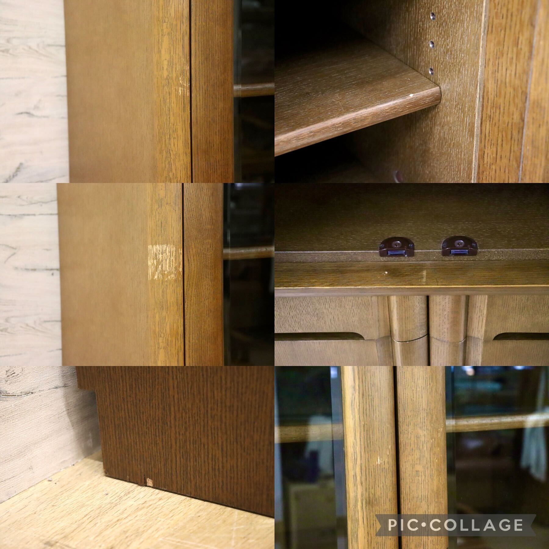 GMGS137○シラカワ / shirakawa 食器棚 カップボード 水屋 ダイニングボード キャビネット オーク材 無垢 飛騨家具 モダン
