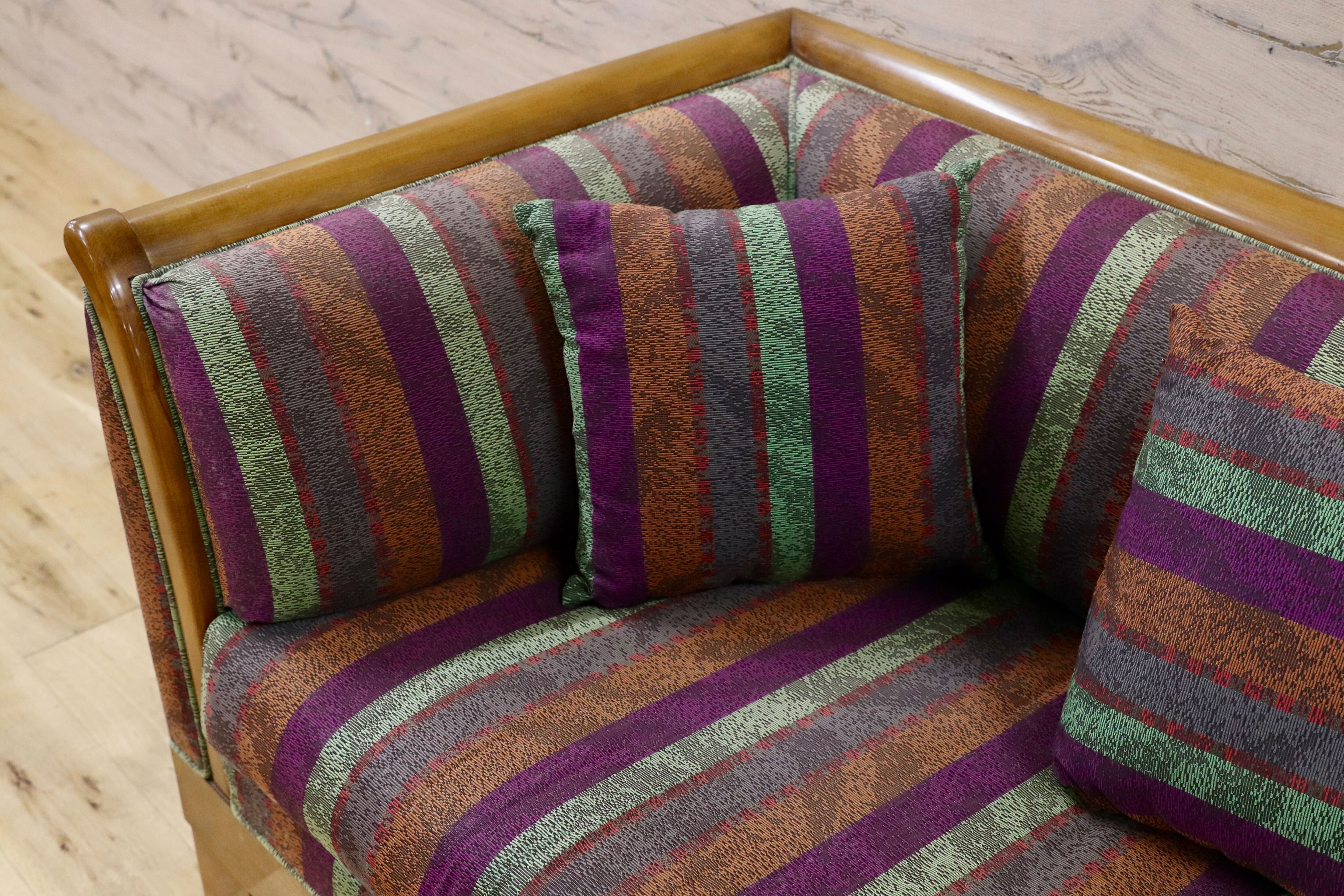 GMGK569○クラシック モダン 2人掛けソファ ラブソファ 2シーター 西洋 アンティーク調 イタリー エレガント ソファ 椅子 ストライプ