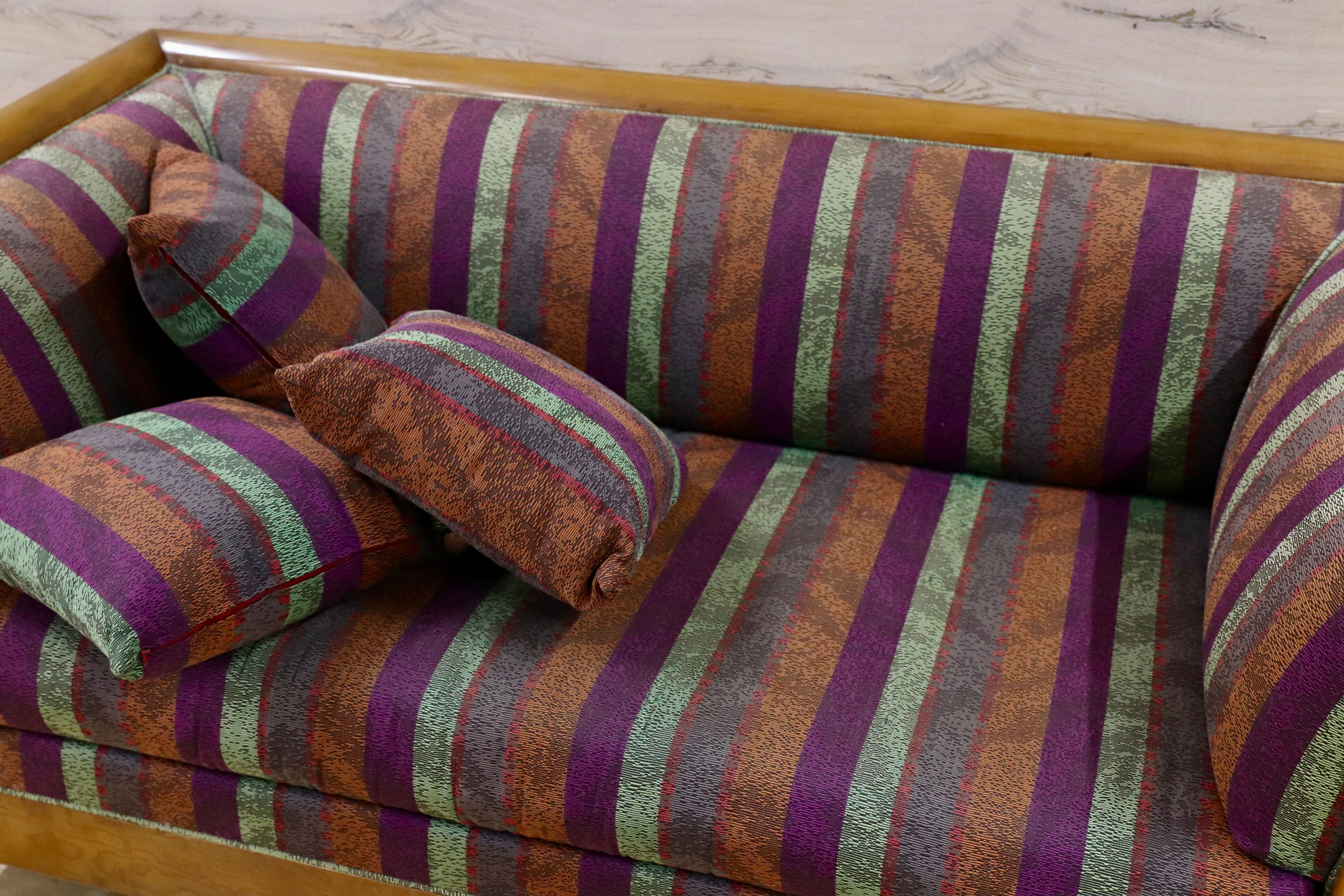 GMGK569○クラシック モダン 2人掛けソファ ラブソファ 2シーター 西洋 アンティーク調 イタリー エレガント ソファ 椅子 ストライプ