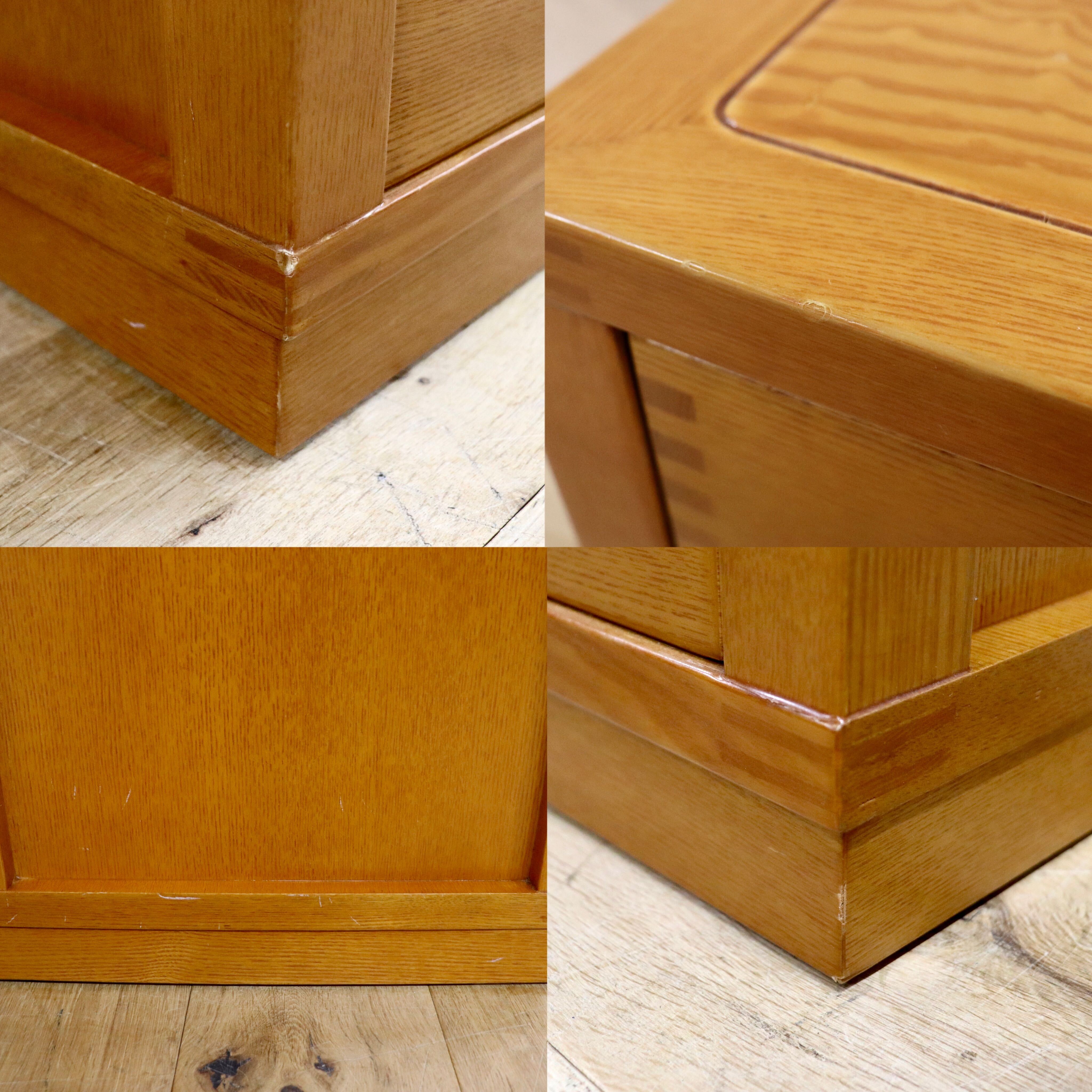 GMHK803○萩原家具 ローチェスト サイドボード 和箪笥 引き出し 鍵付き 収納 和モダン 古民家 レトロ 木製 タモ材