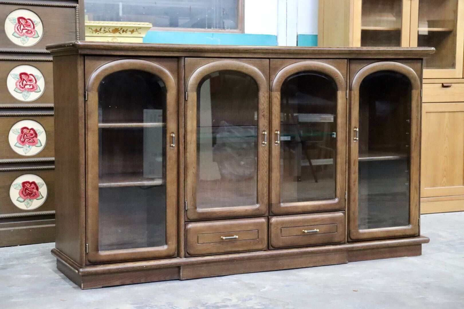 GMHK476○karimoku / カリモク コロニアル サイドボード リビングボード 収納家具 クラシック キャビネット ヴィンテージ 国産家具