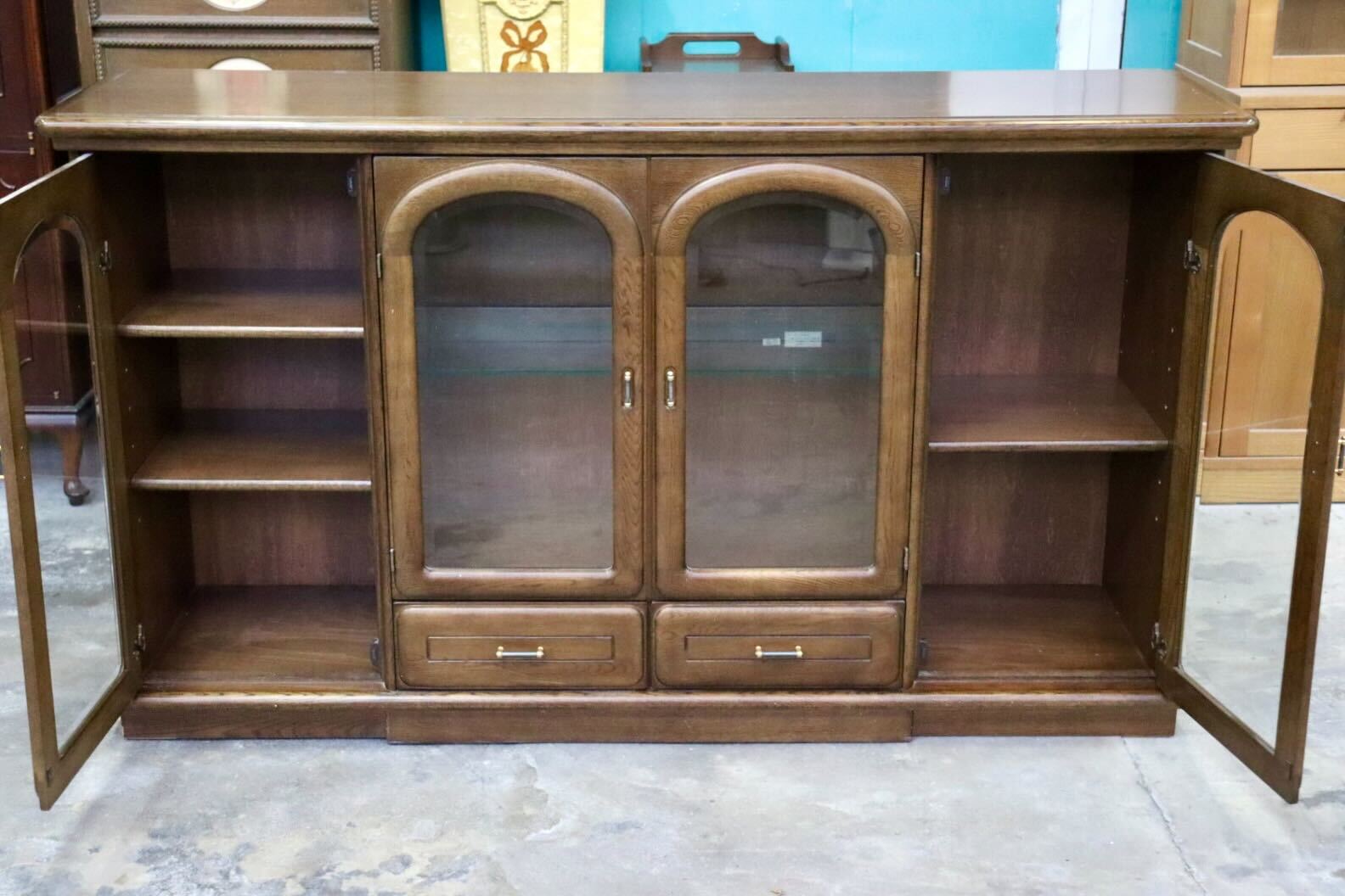 GMHK476○karimoku / カリモク コロニアル サイドボード リビングボード 収納家具 クラシック キャビネット ヴィンテージ 国産家具