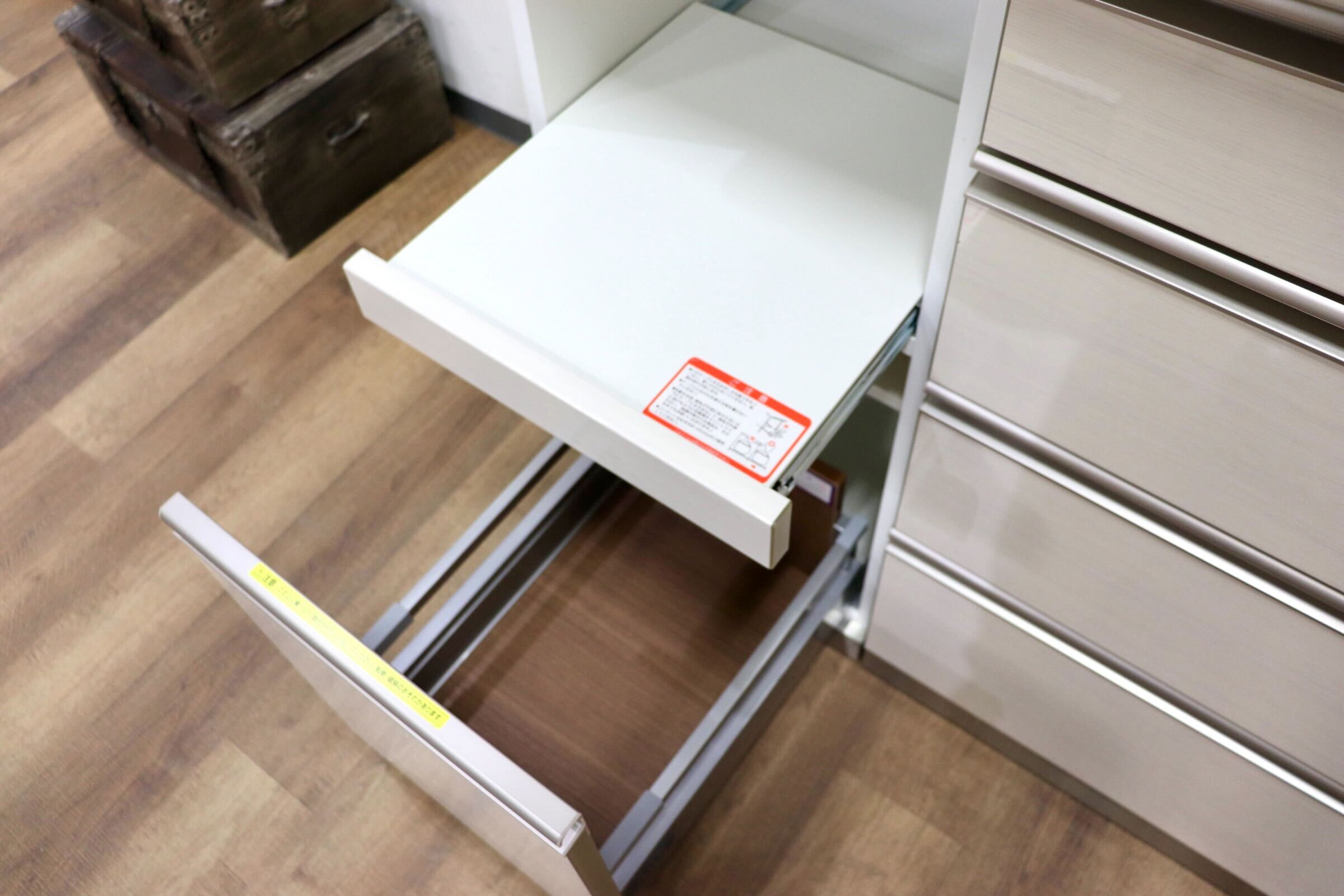 GMHH438○AYANO / 綾野製作所 キッチンボード ダイニングボード 食器棚 レンジボード スタイリッシュ モダン IDC大塚家具 約36万 展示品