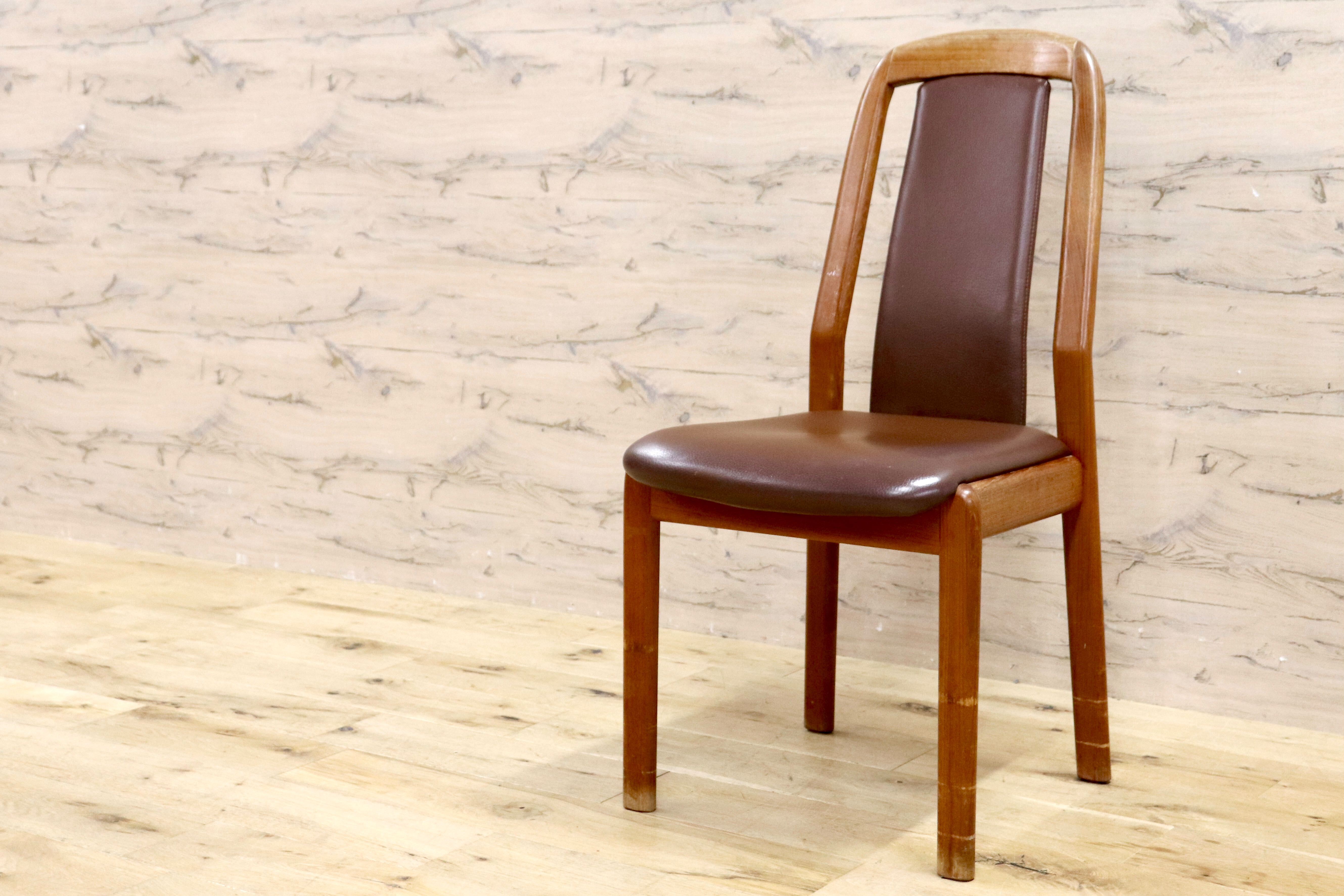 GMHK760C○Dyrlund / デューロン ダイニングチェア アームレスチェア 椅子 食卓椅子 北欧ヴィンテージ 北欧家具 デンマーク チーク材