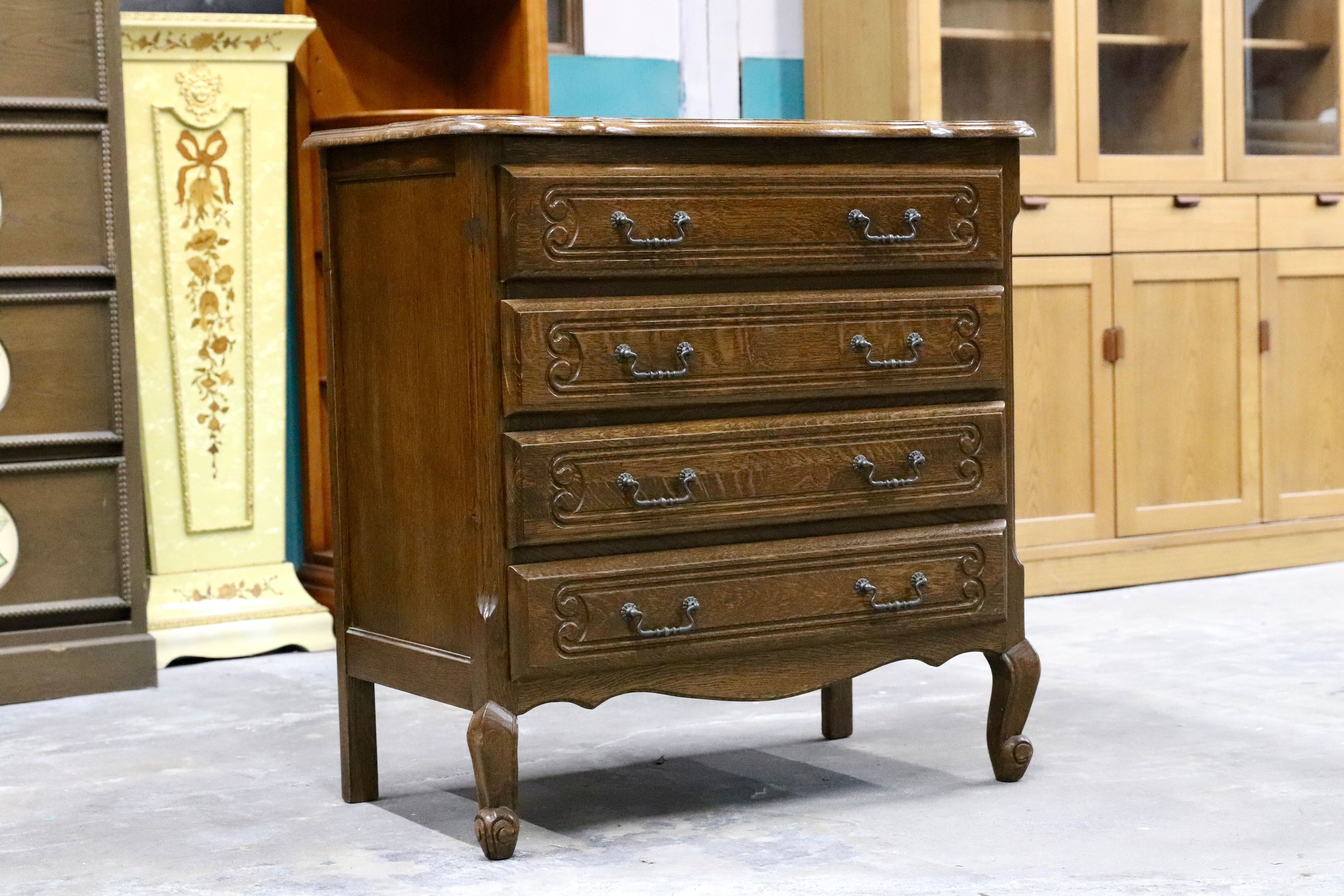 GMIH380B○三越家具 ルーマニア製 オーク無垢材 チェスト サイドボード 引出し収納 クラシック カントリー アンティーク