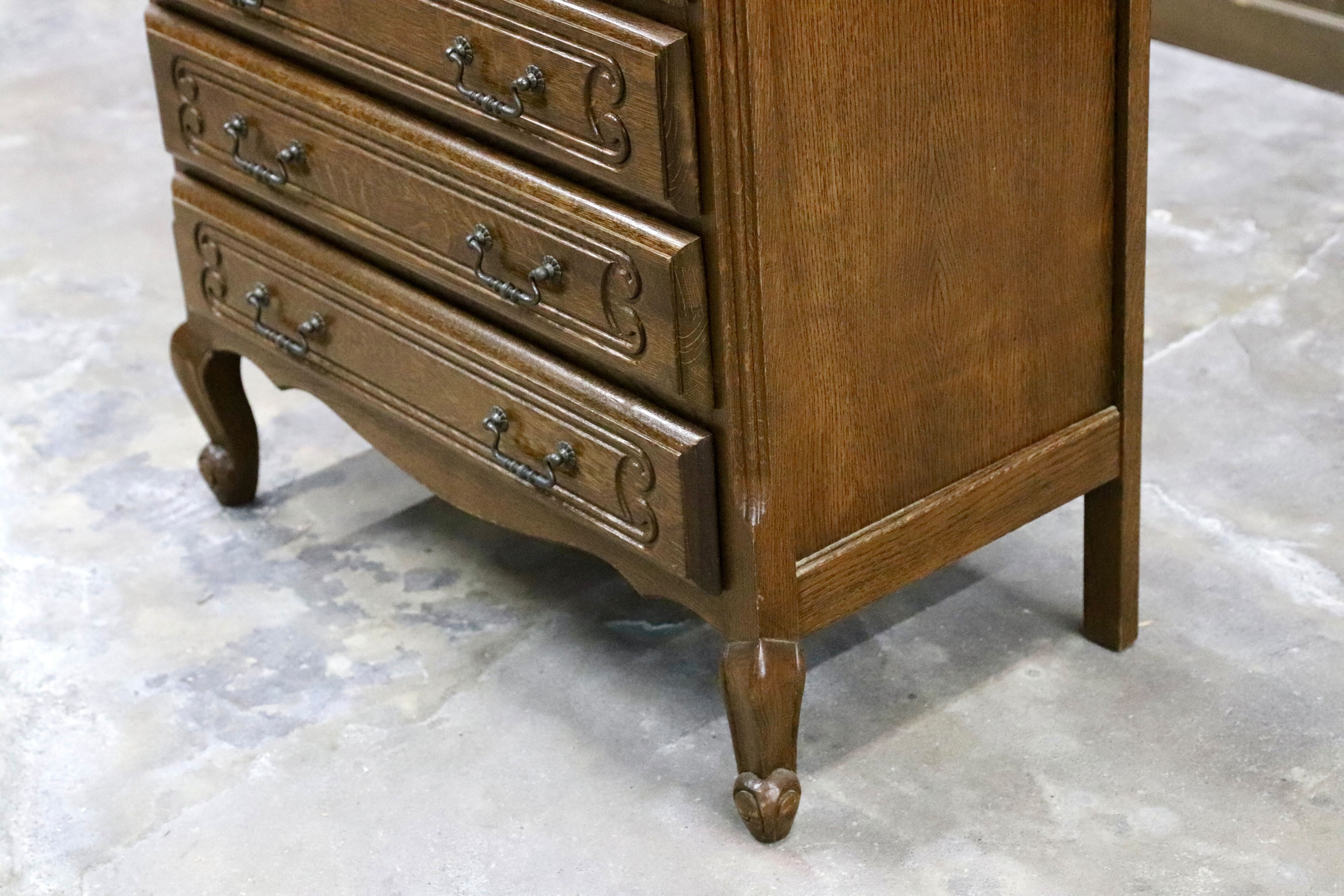 GMIH380B○三越家具 ルーマニア製 オーク無垢材 チェスト サイドボード 引出し収納 クラシック カントリー アンティーク