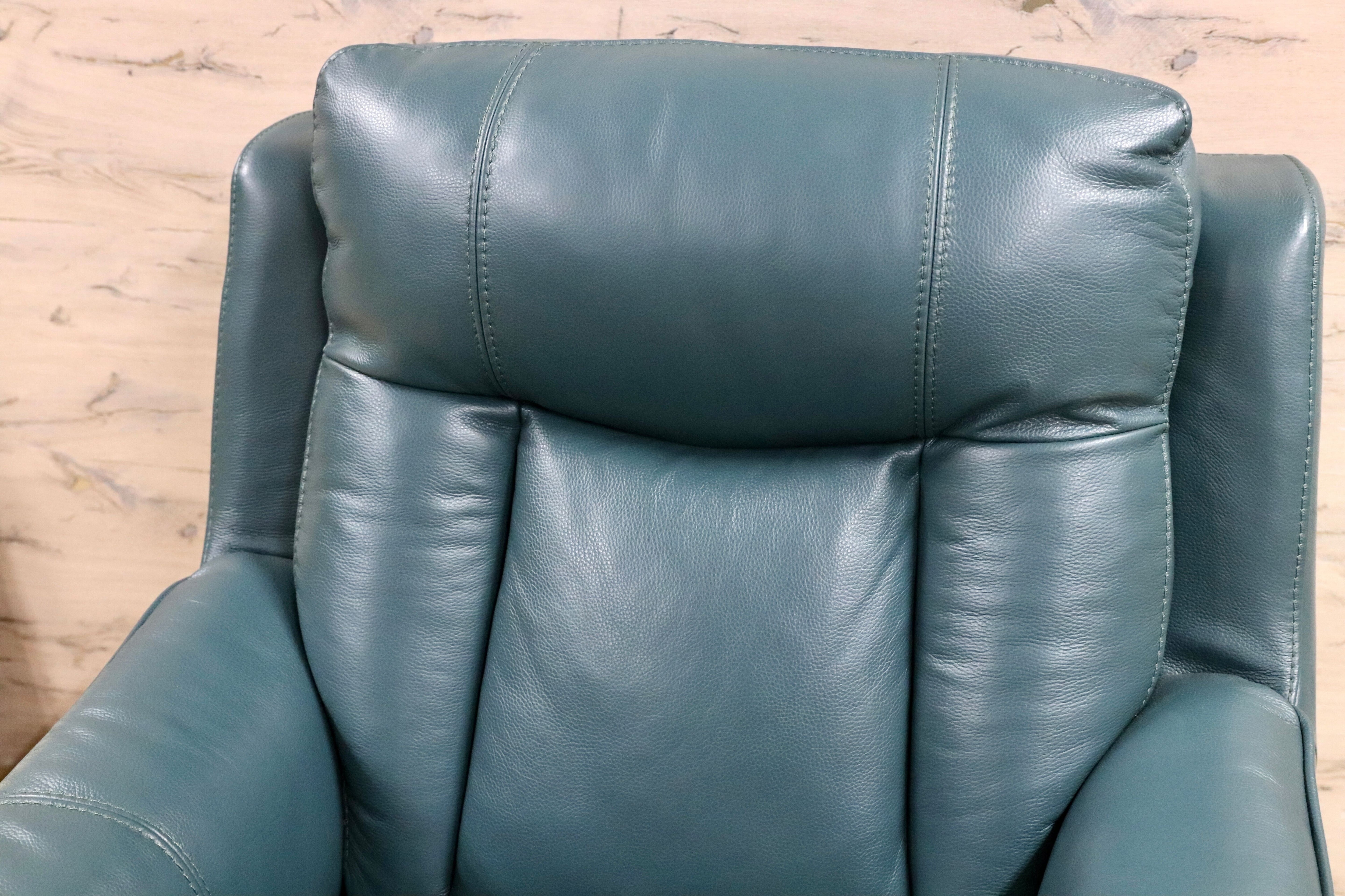 GMGK367○world of lether / ワールドオブレザー 本革 電動リクライニングチェア シングルソファ 1人掛け モダン 高級 家具 美品