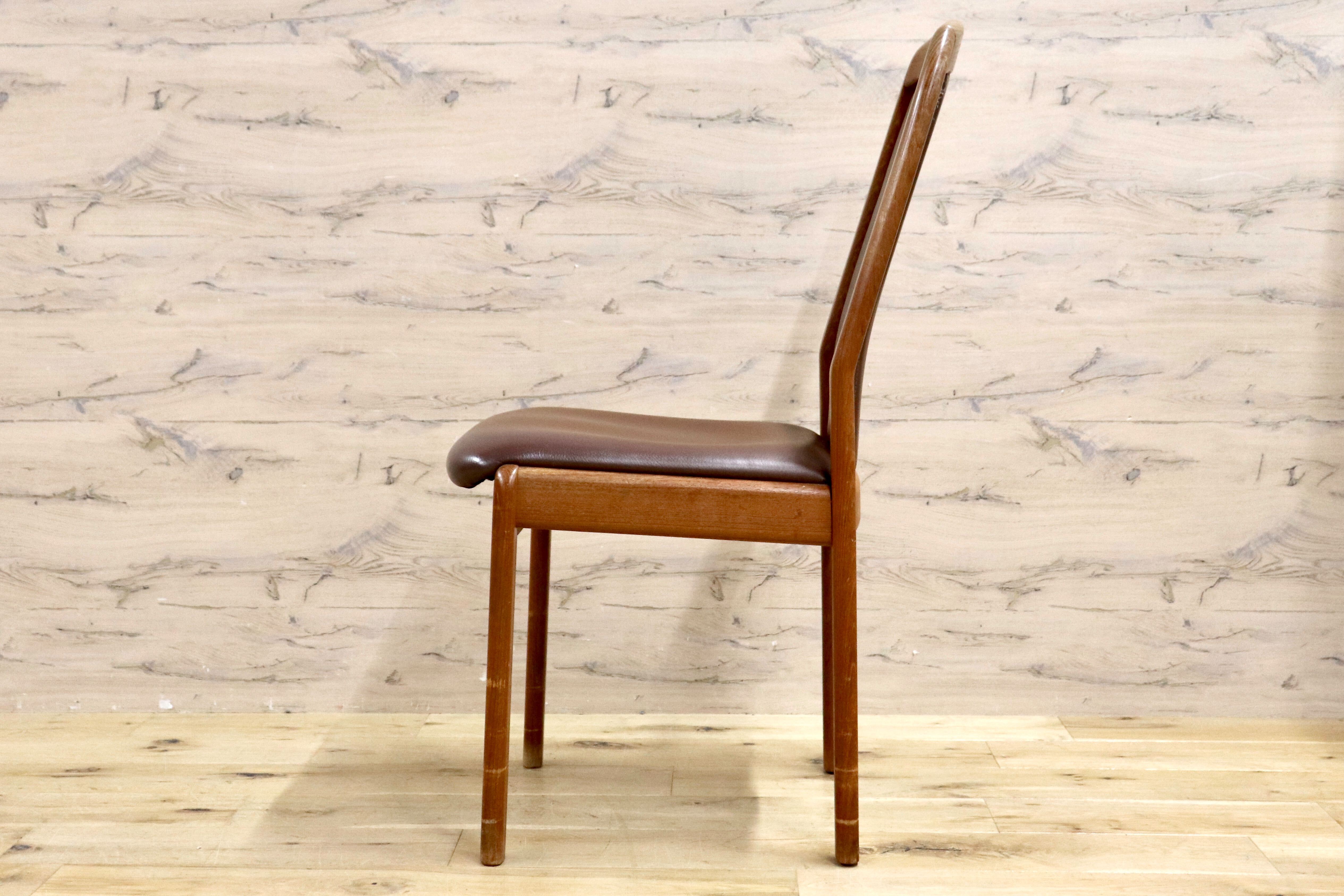 GMHK760C○Dyrlund / デューロン ダイニングチェア アームレスチェア 椅子 食卓椅子 北欧ヴィンテージ 北欧家具 デンマーク チーク材