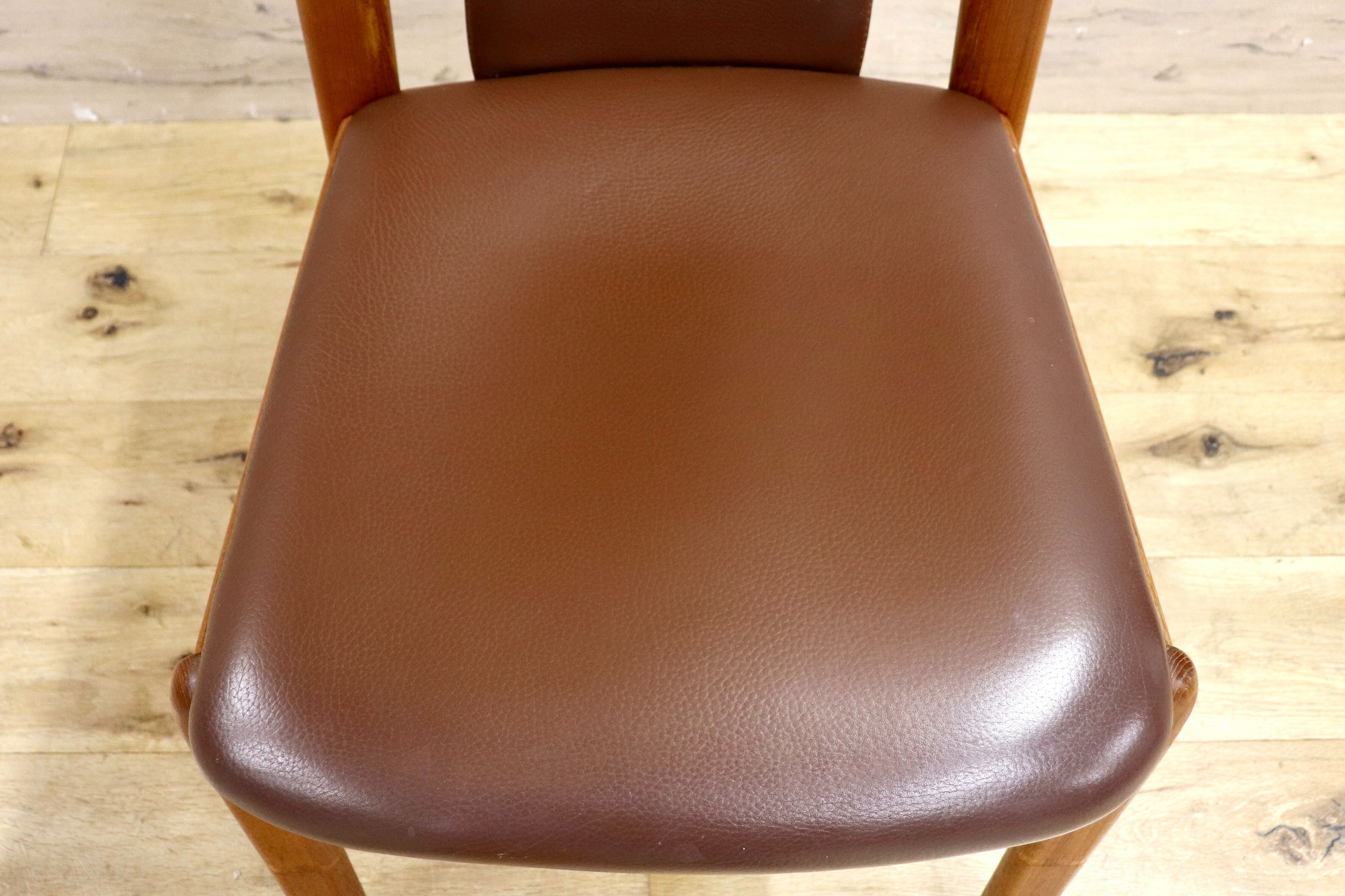 GMHK760C○Dyrlund / デューロン ダイニングチェア アームレスチェア 椅子 食卓椅子 北欧ヴィンテージ 北欧家具 デンマーク チーク材