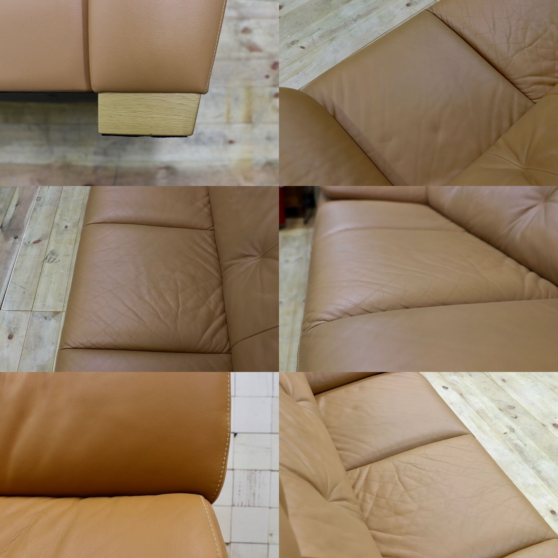 GMHN390○karimoku / カリモク ZT7303 3人掛けソファ トリプルソファ 本革 レザー 長椅子 国産家具 廃番