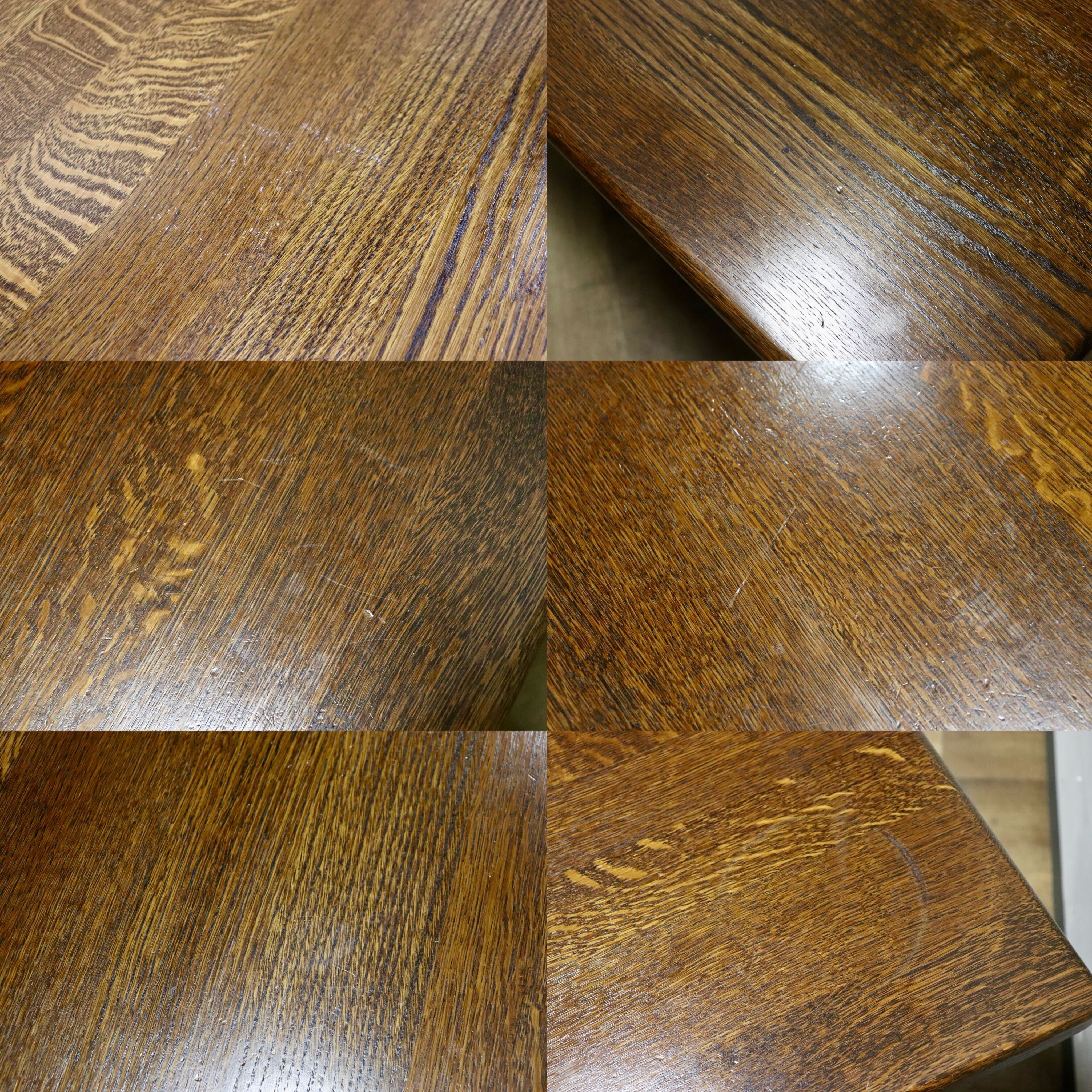 GMHS221○ダッチカントリー オーク材 無垢 堅牢 ダイニングテーブル 作業台 店舗什器 検)TEURLINCX & MEIJERS 起立木工 Netherlands