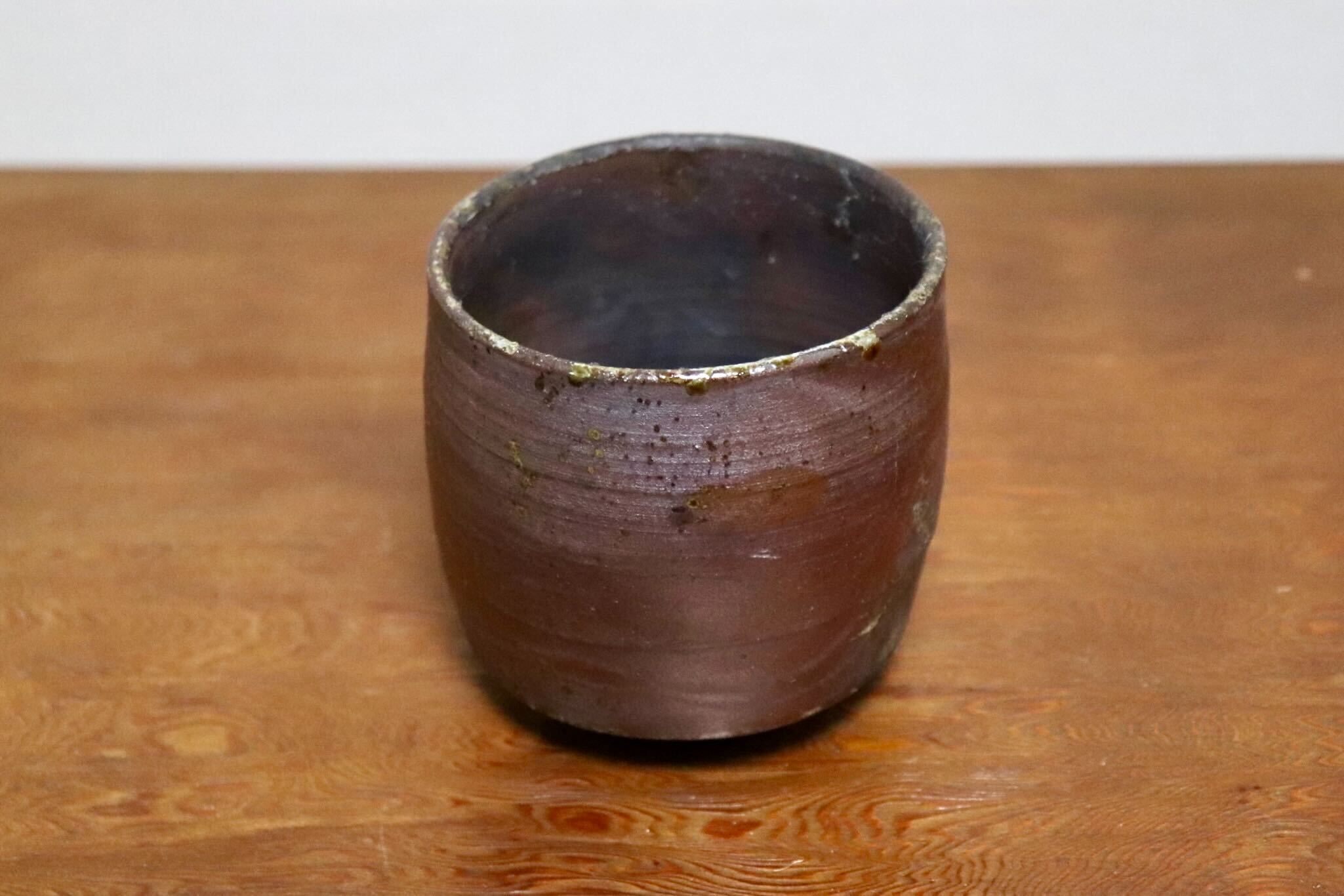 GMIO531◯丹文窯 丹波焼 焼しめ焼酎カップ 陶器 伝統工芸 丹波篠山 未使用