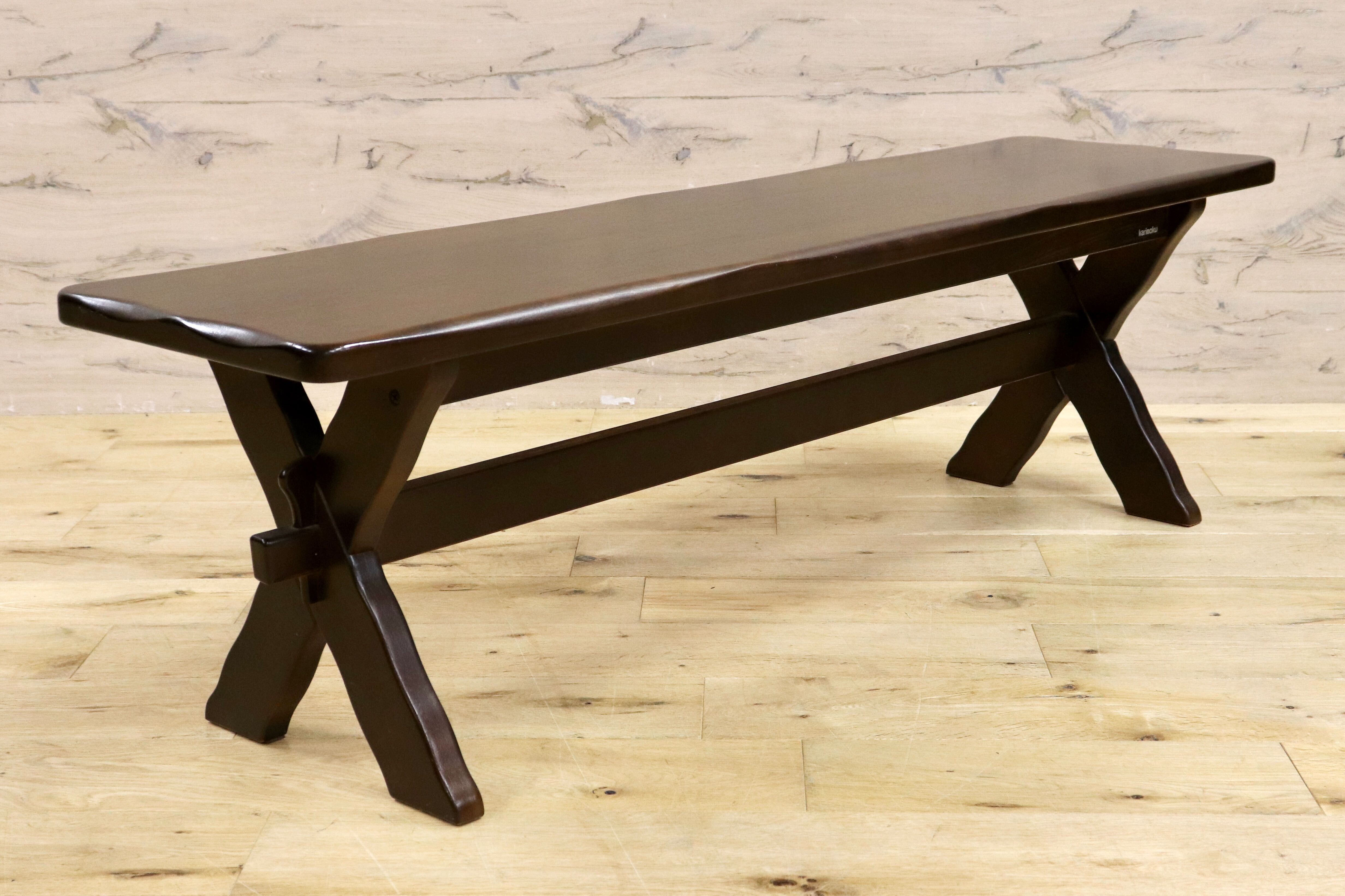 GMIH261A○karimoku / カリモク RUSTIC ルスティック ダイニングベンチ ベンチチェア 椅子 国産家具 廃番 ヴィンテージ