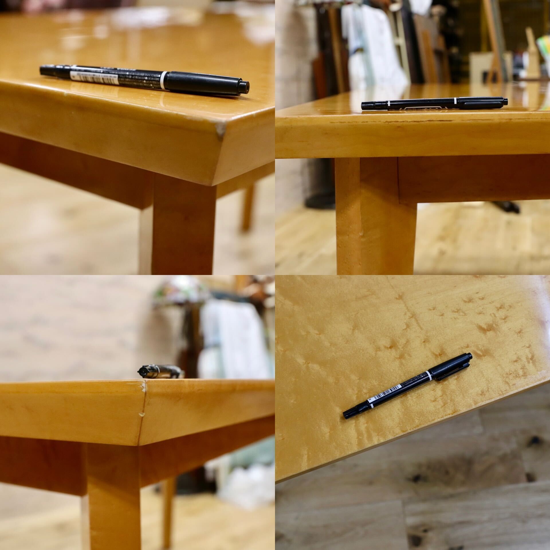 GMHS403○IDC大塚家具 スプレンダー ダイニングテーブル 食卓テーブル バーズアイメープル クラシック エレガント 最高級 約34万