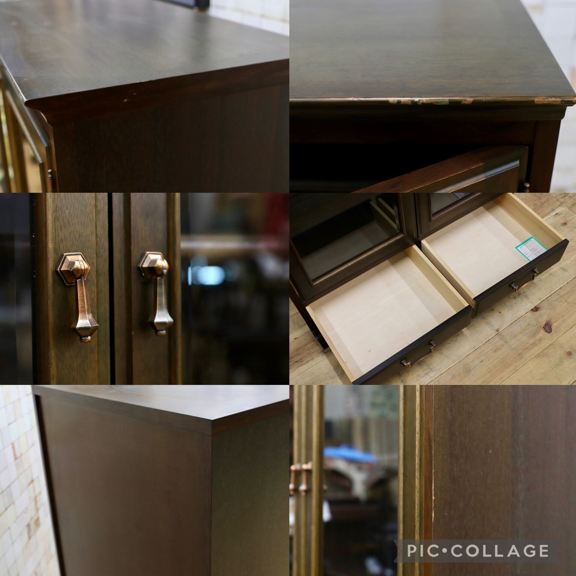 GMIH182○maruni / マルニ キャビネット リビングボード サイドボード 飾り棚 アンティーク調 クラシック 地中海