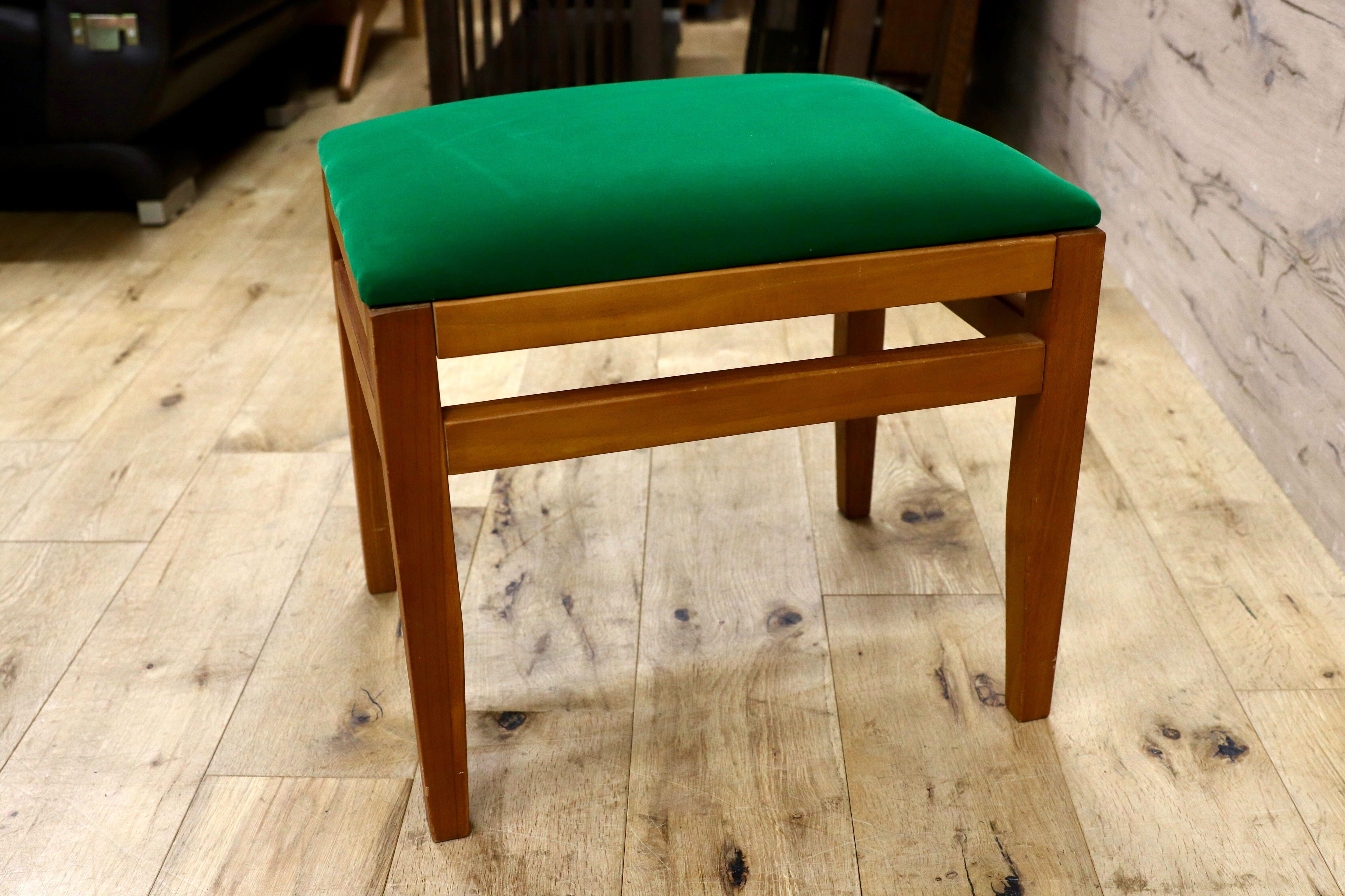 GMIK487○SCANTEAK / スキャンティーク フットスツール スツール チェア 椅子 チーク材 北欧スタイル 廃番 張替え品