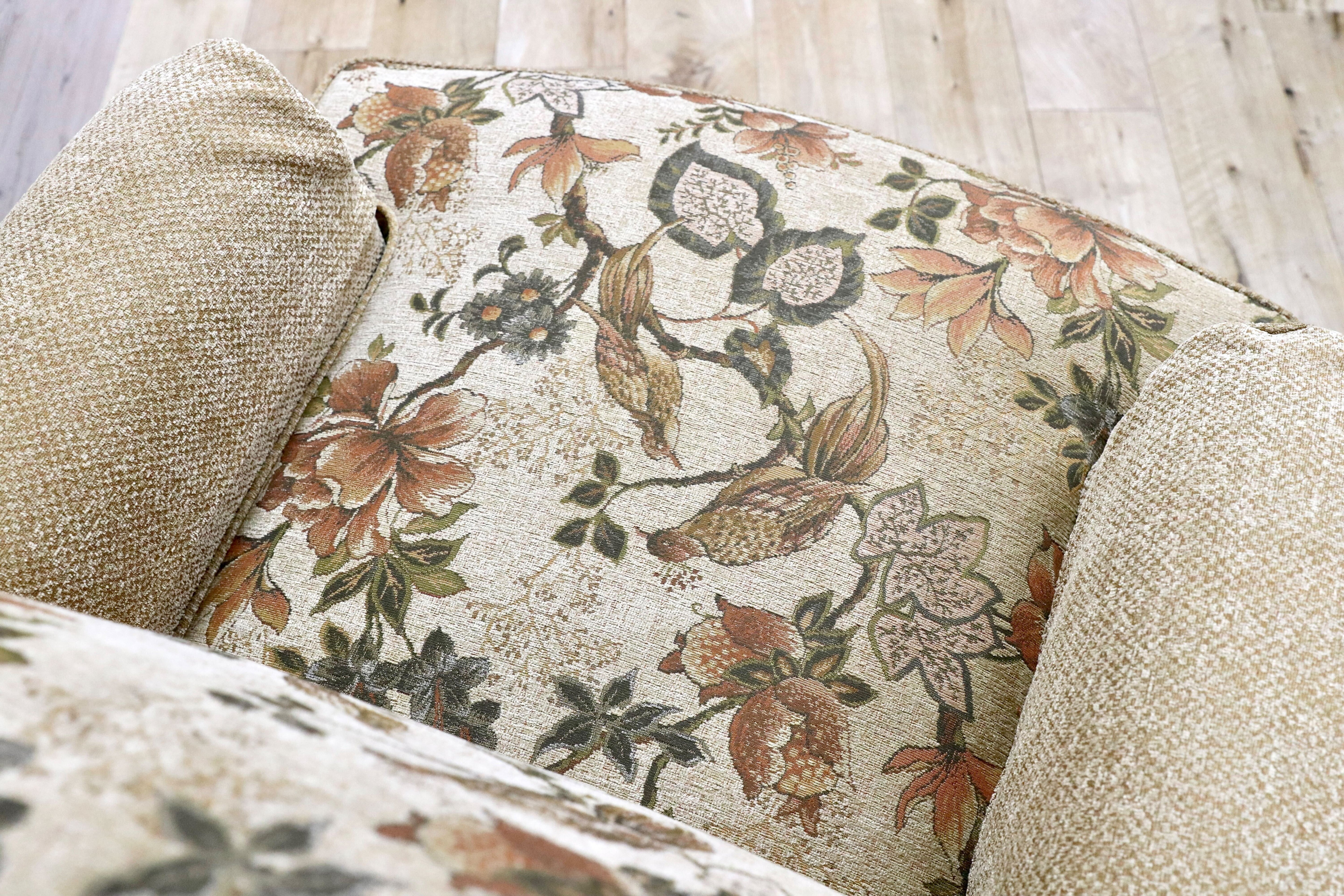 GMGS154A○DREXEL HERITAGE / ドレクセルヘリテイジ 最高級 1人掛けソファ シングルソファ ファブリック クラシック 定価約60万 美品