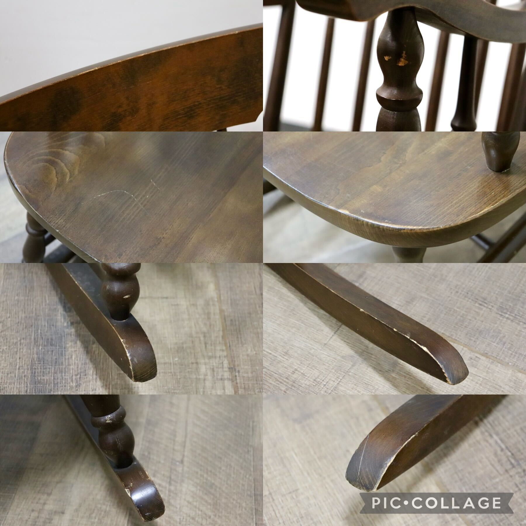 GMGH392○飛騨家具 ロッキングチェア 揺り椅子 古民家 レトロ アンティーク カントリー ノスタルジック 検)柏木工 飛騨産業