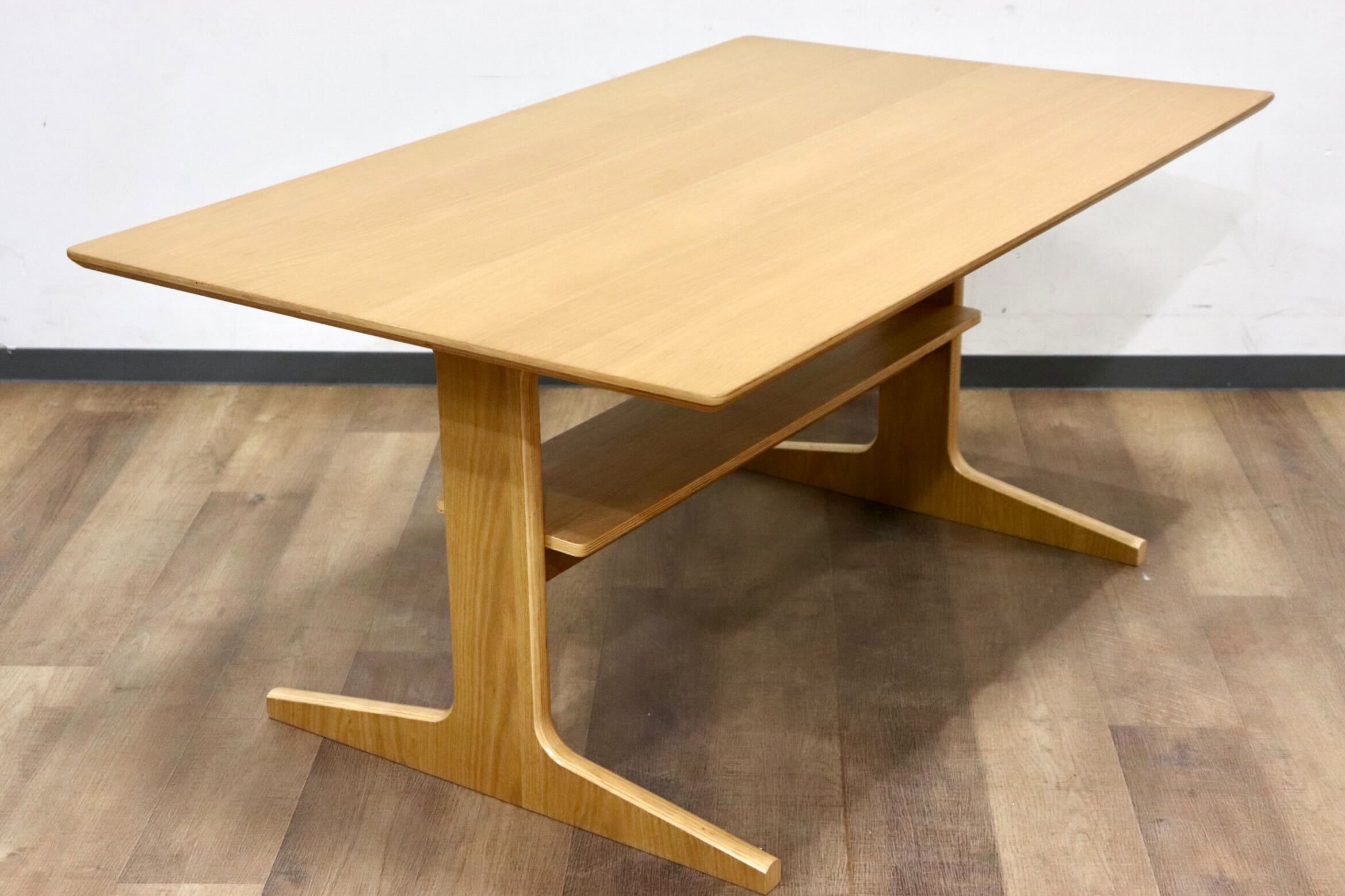 GMHK759○無印良品 / MUJI リビングでもダイニングでも使えるシリーズ オーク材 ダイニングテーブル 作業台 シンプル ナチュラル
