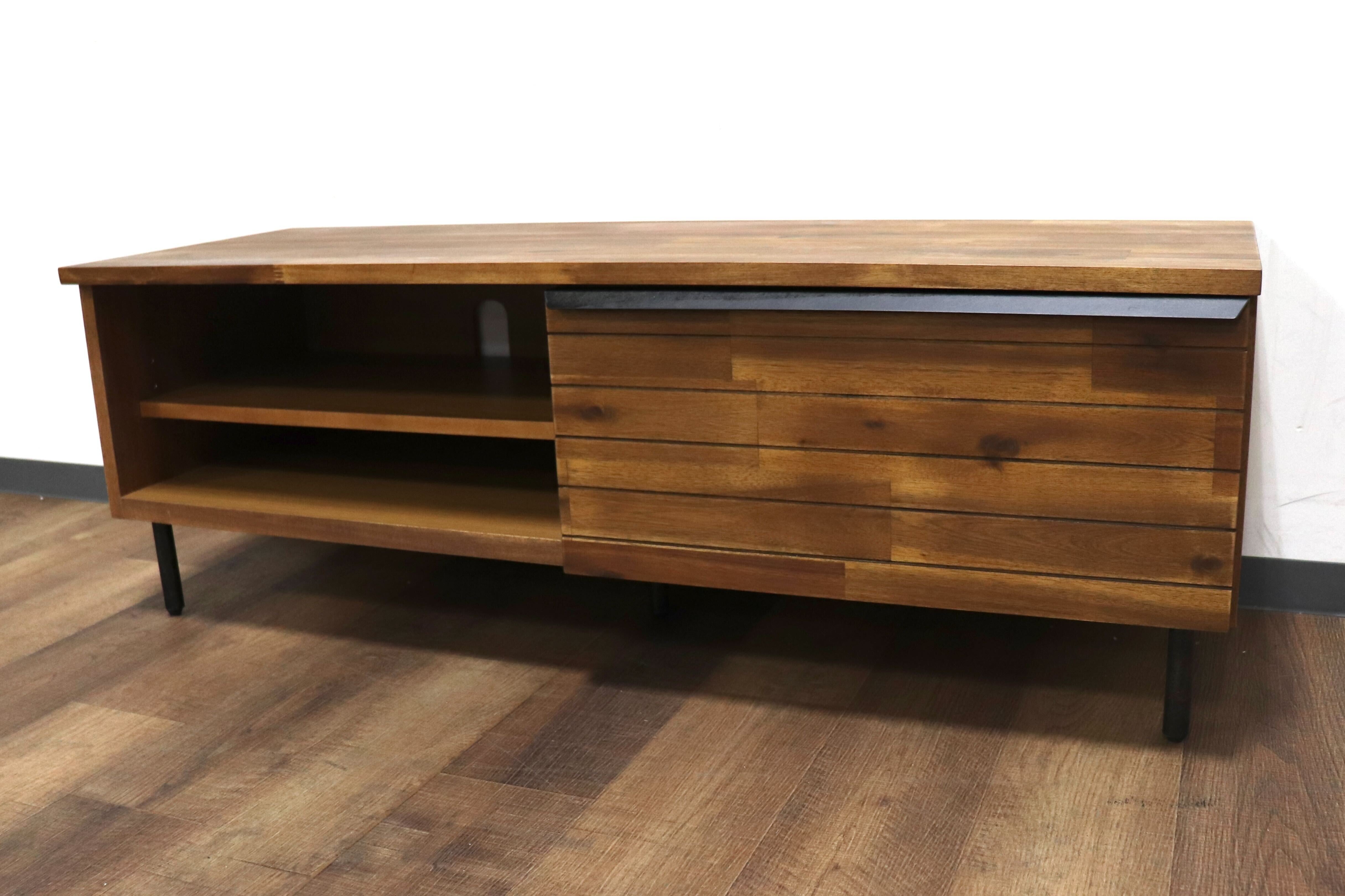 GMHK537○unico / ウニコ SWELLA スウェラ TVボード AVボード ローボード リビング収納 収納家具 アカシア材 美品