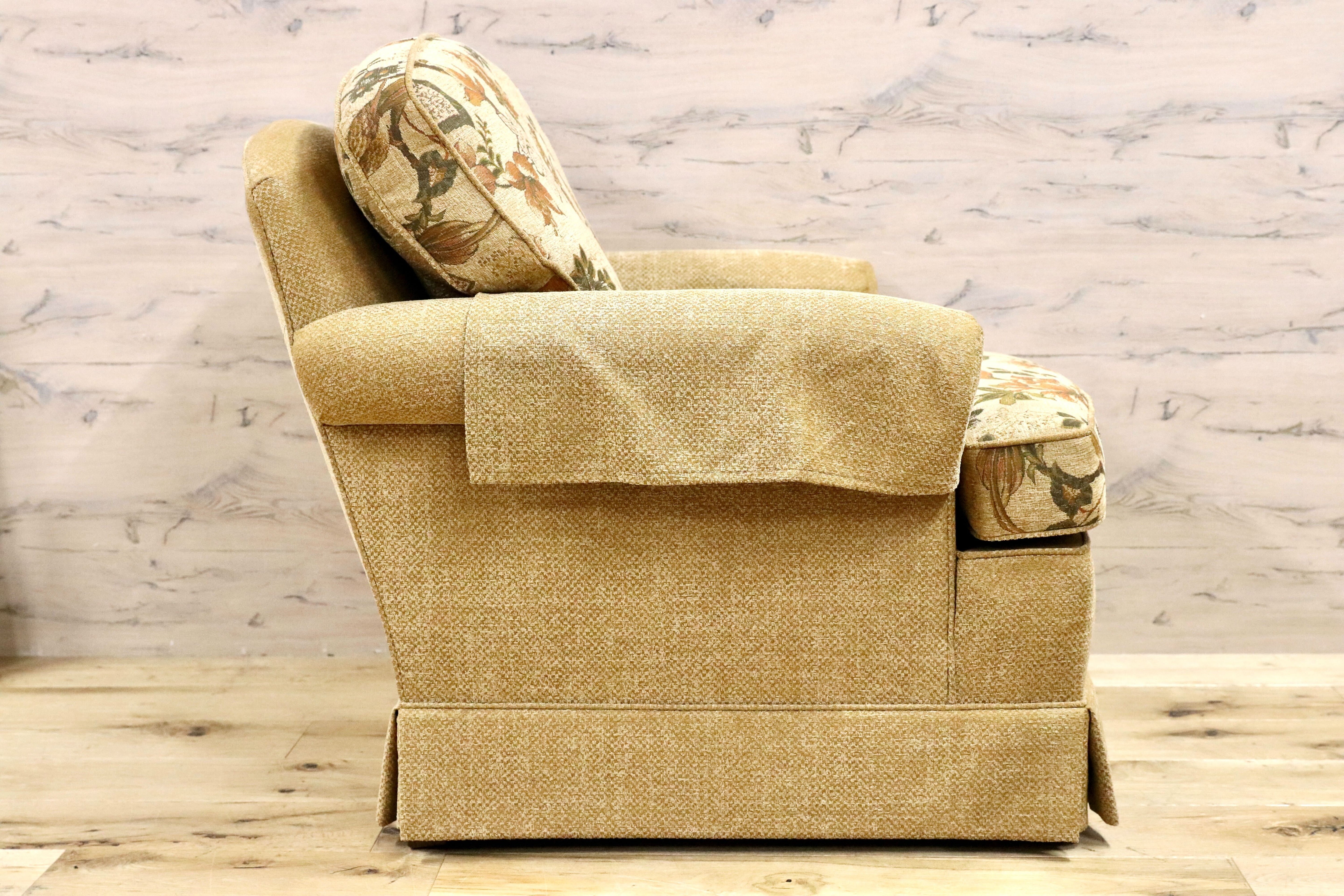 GMGS154B○DREXEL HERITAGE / ドレクセルヘリテイジ 最高級 1人掛けソファ シングルソファ ファブリック クラシック 定価約60万 美品