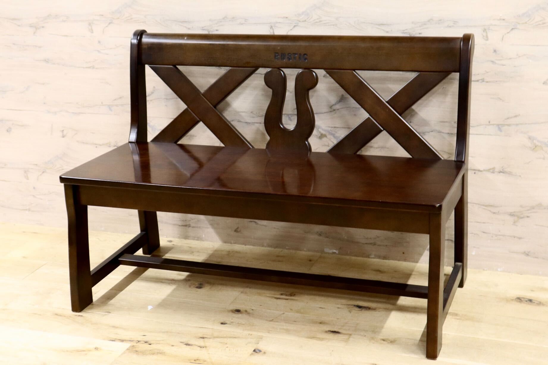 GMIH261B○karimoku / カリモク RUSTIC ルスティック ベンチ ダイニングチェア 椅子 レトロ カントリー 人気廃番 国産家具