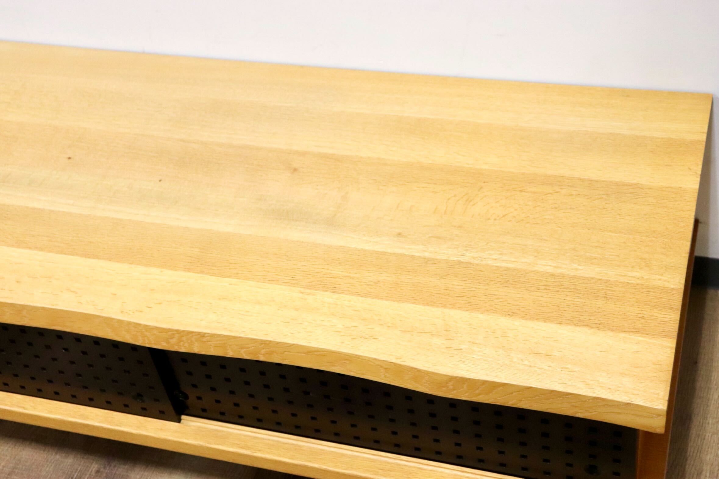 GMHH12○柏木工 / KASHIWA TV35 TVボード AVボード ローボード リビングボード オーク無垢材 飛騨家具 北欧スタイル 定価12.4万 展示品