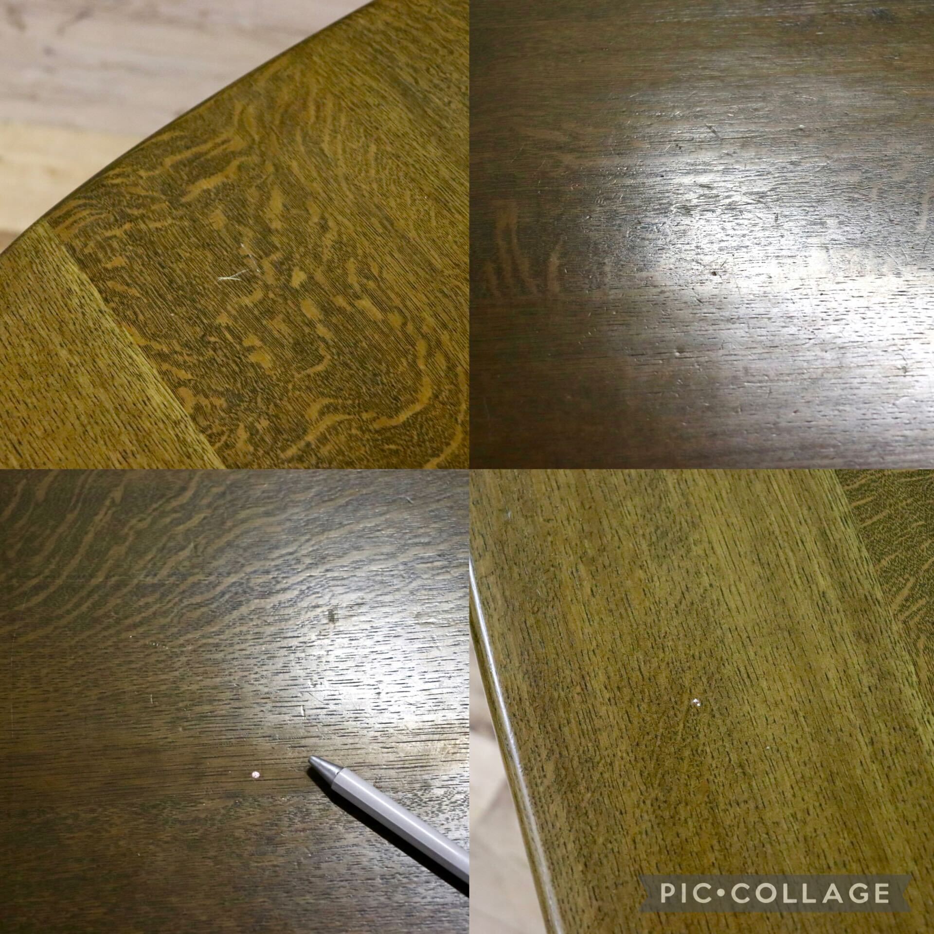 GMIK619○オーク無垢材 ダイニングテーブル 食卓テーブル 作業台 カントリー 机 検)永田良介商店 神戸洋家具