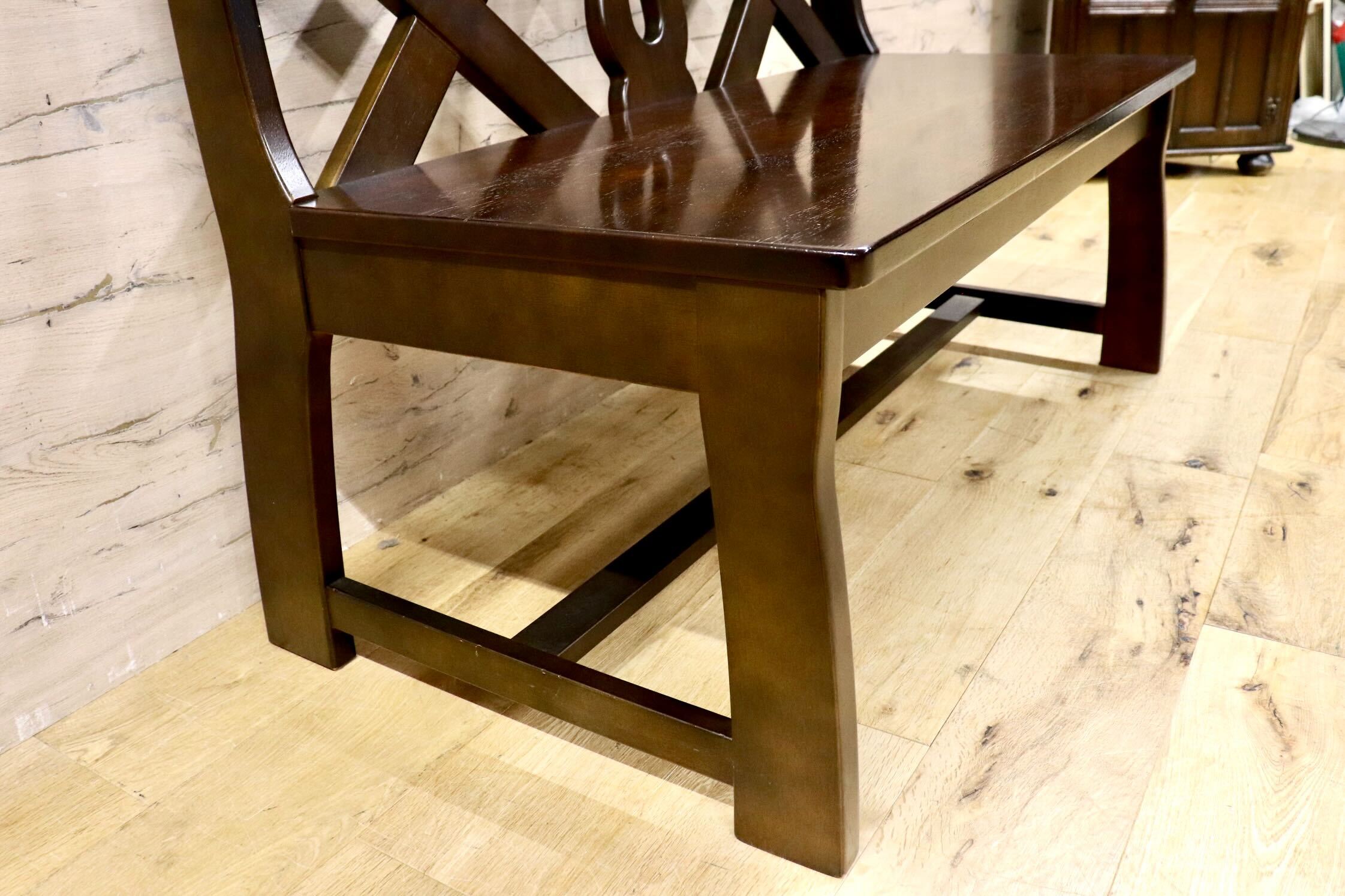 GMIH261B○karimoku / カリモク RUSTIC ルスティック ベンチ ダイニングチェア 椅子 レトロ カントリー 人気廃番 国産家具