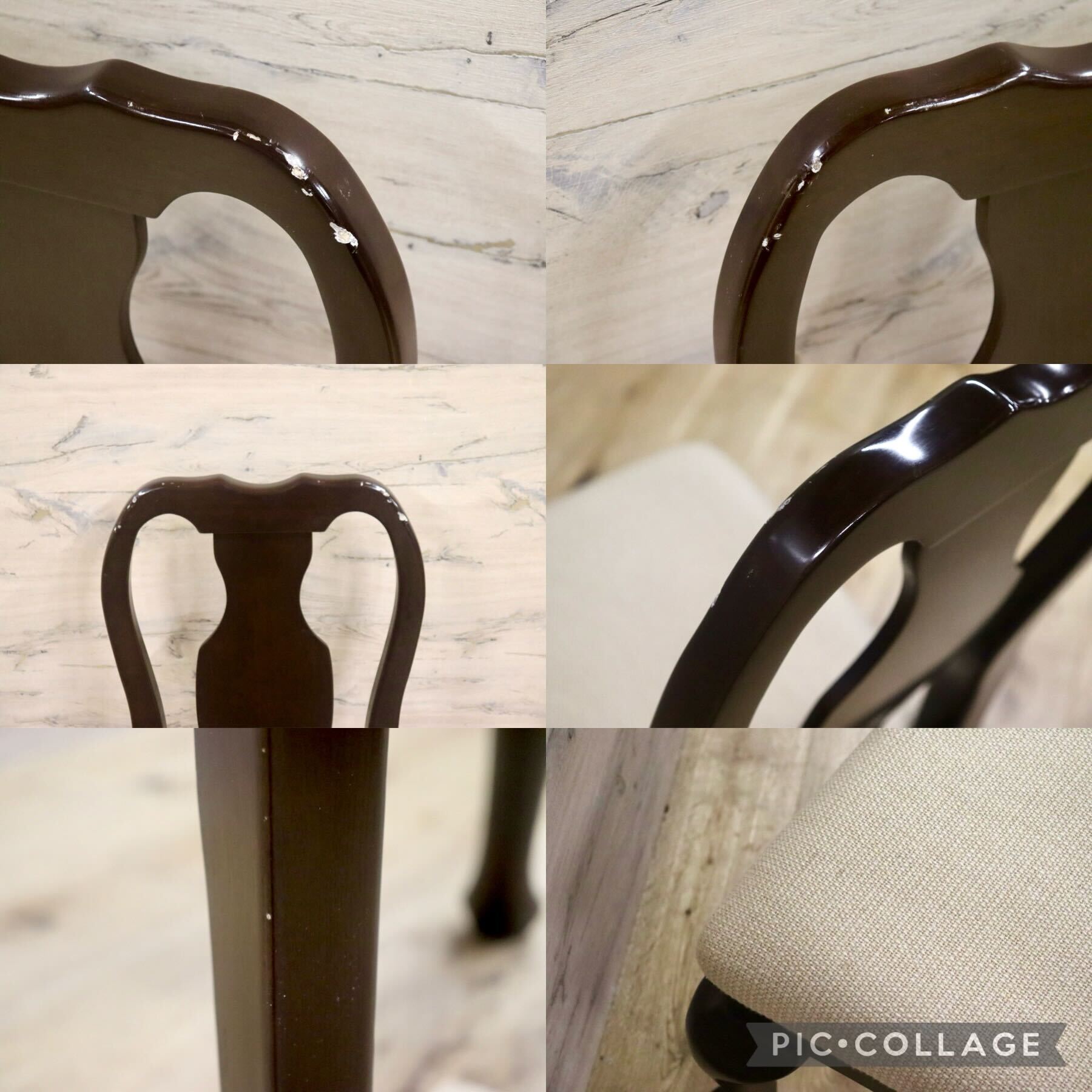 GMHH93B○IDC大塚家具 クイーンズ C91AL ダイニングチェア 食卓椅子 クラシック ヨーロピアン 名作 高級家具