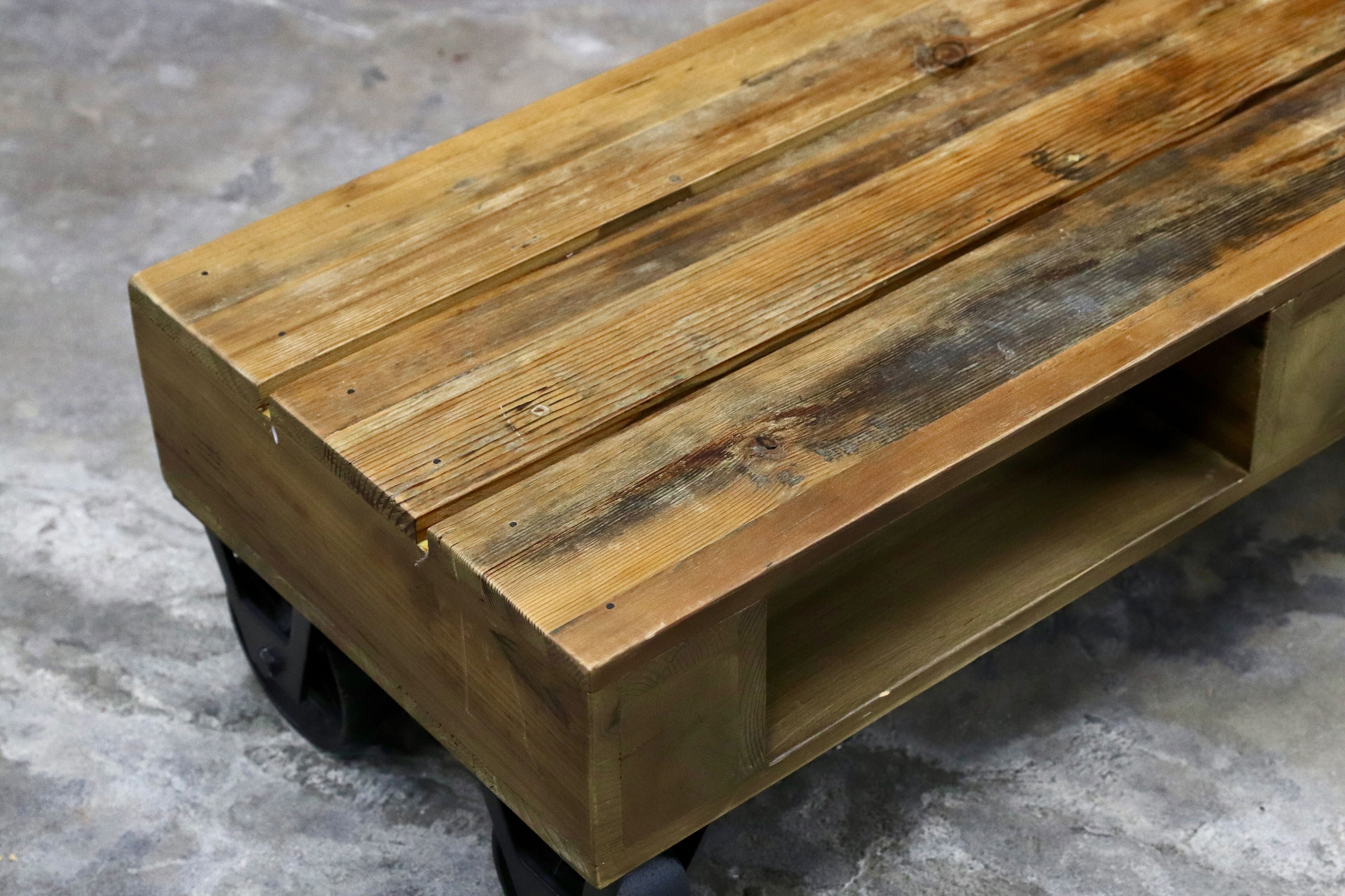 GMIK743○CRASH GATE / クラッシュゲート バンズ コーヒーテーブル センターテーブル リビングテーブル 古材 インダストリアル