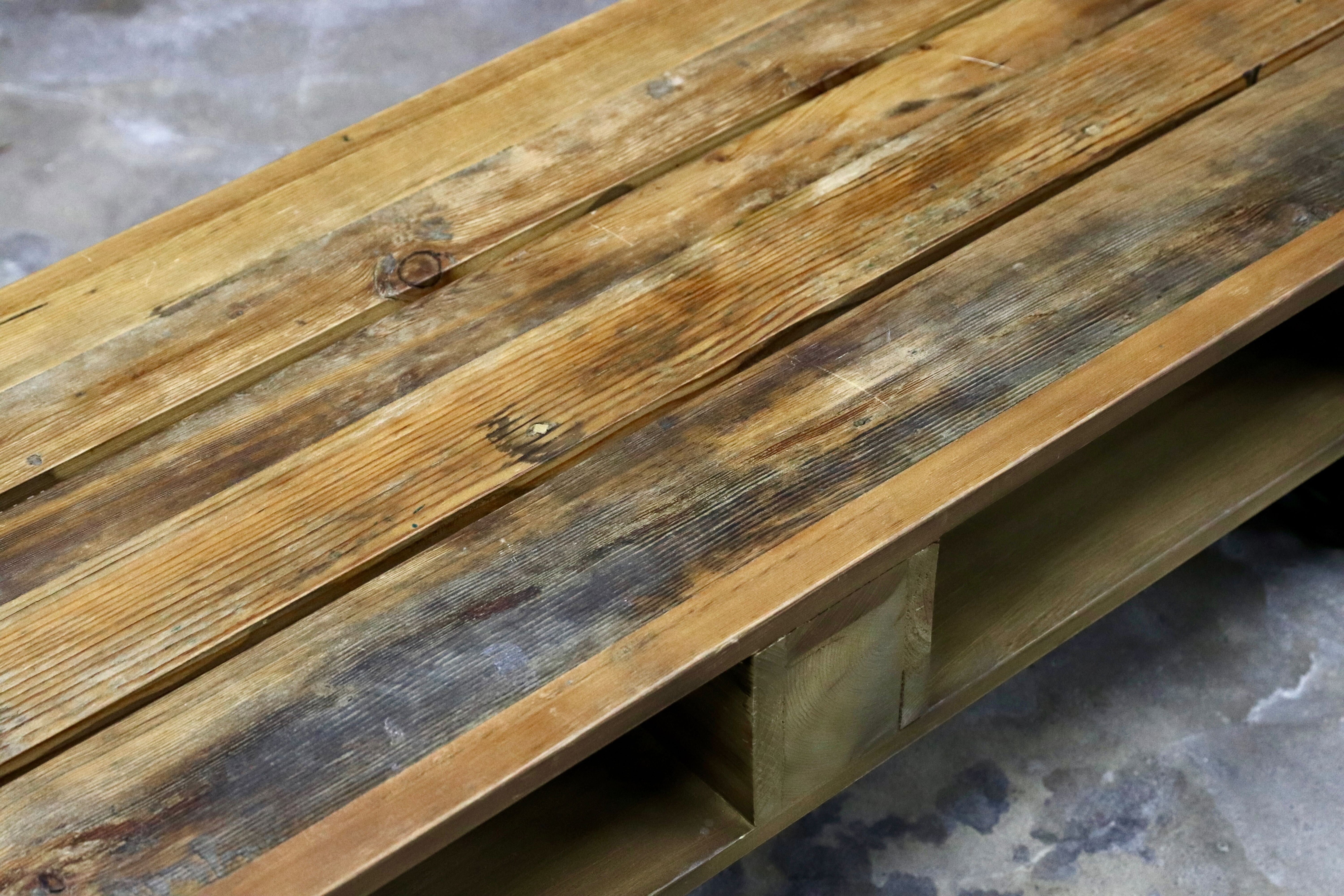 GMIK743○CRASH GATE / クラッシュゲート バンズ コーヒーテーブル センターテーブル リビングテーブル 古材 インダストリアル